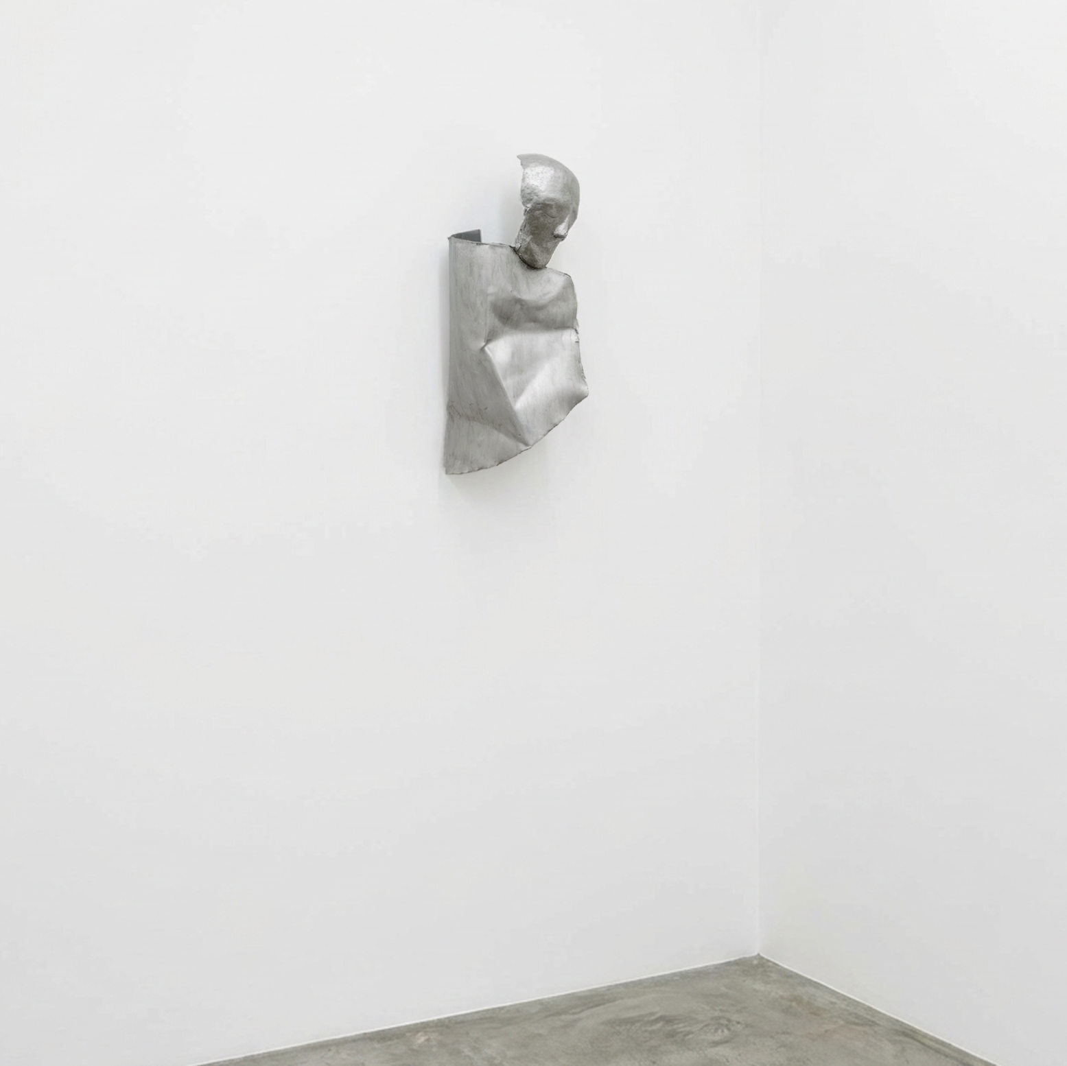 Untitled (blanket), 41cm x 20cm x 15cm, aluminum, fiberglass putty, paint, 2026