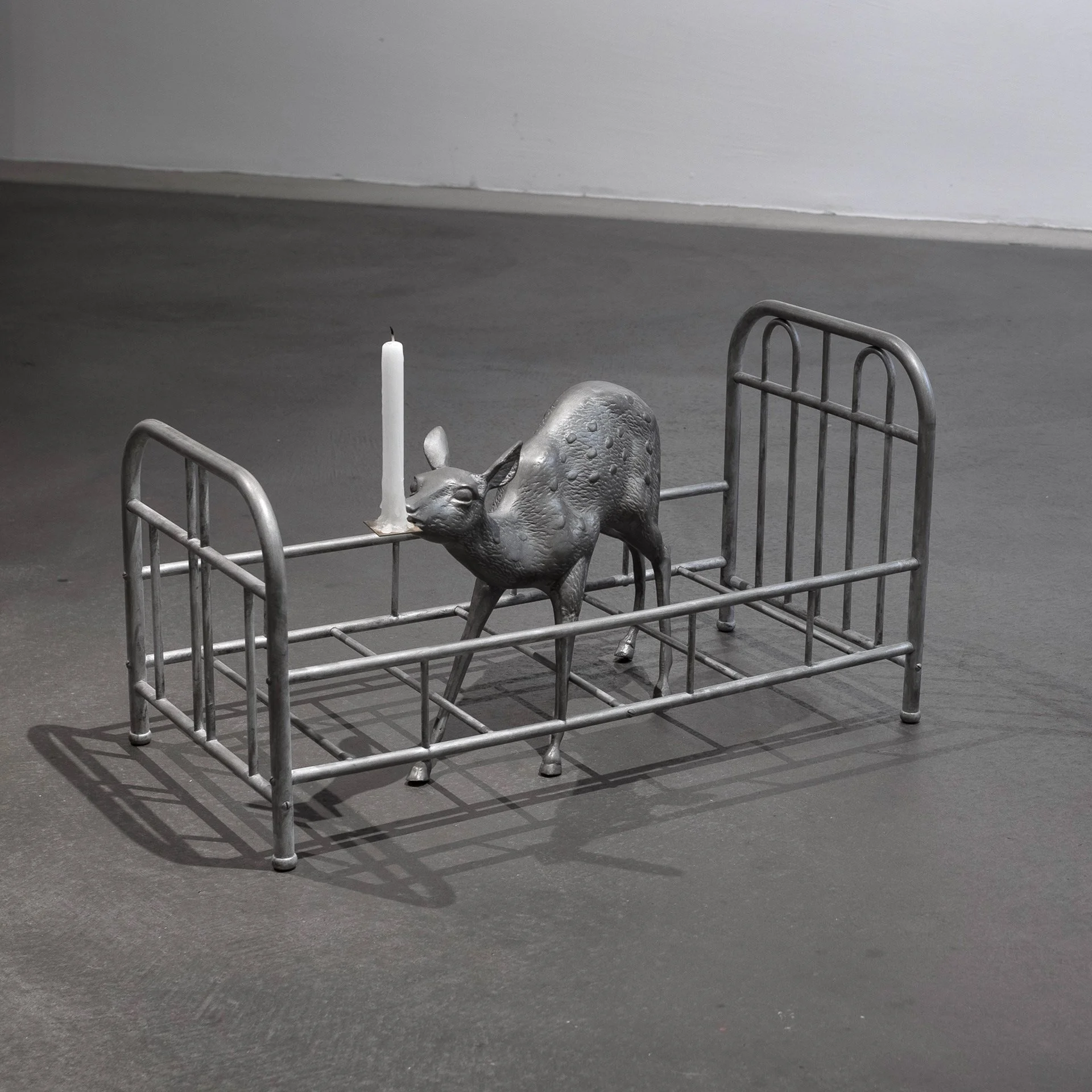 Untitled, 50cm x 33cm x 25cm, brass, bronze, candle, 2024