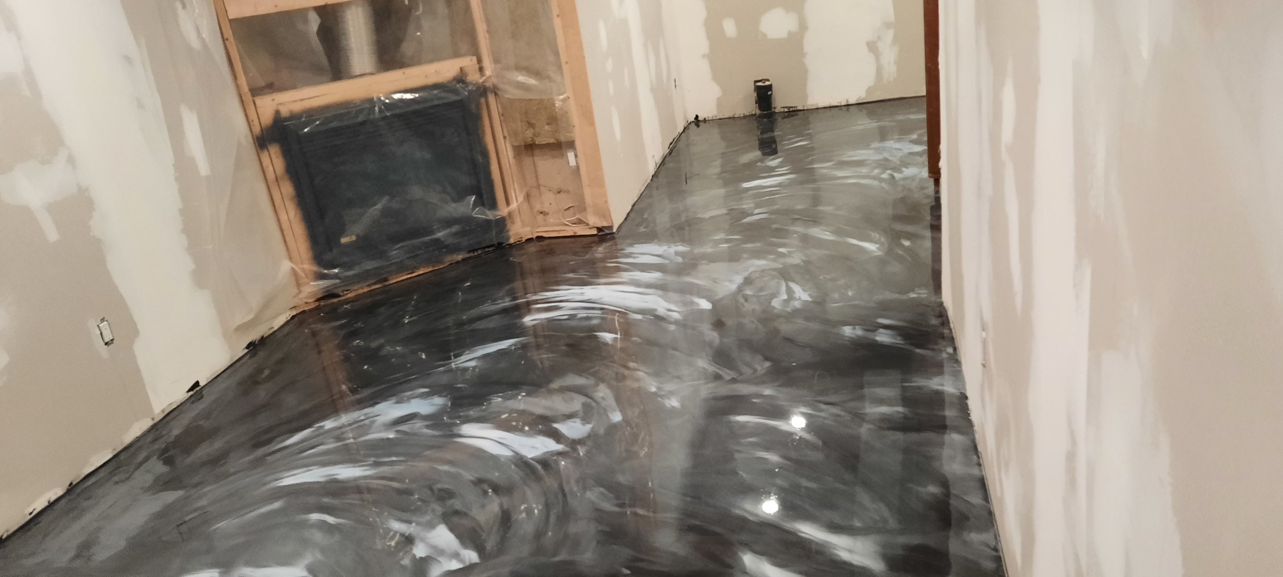Metallic Epoxy - Basement 