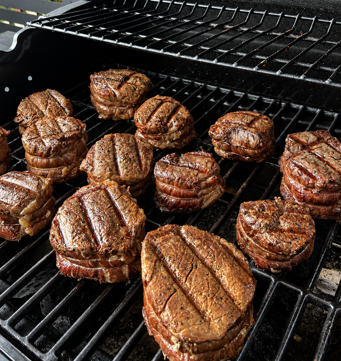 Filets on the grill