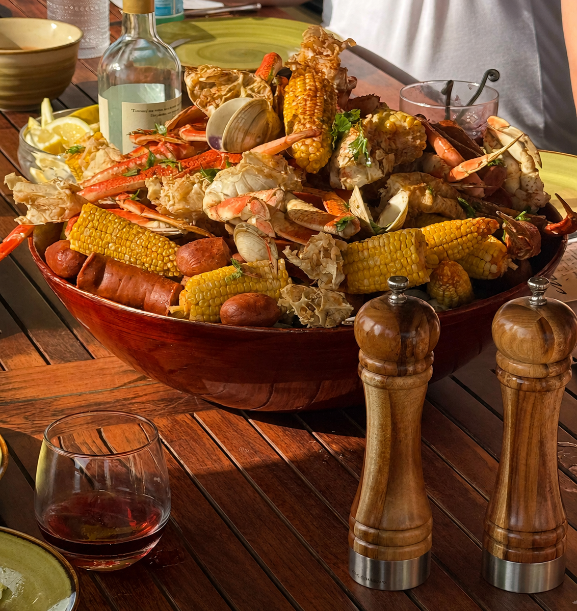 Seafood Boil served on North Captiva
