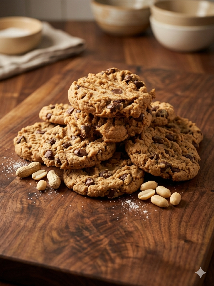 Caja de galletas choco-cacahuate (10 piezas)