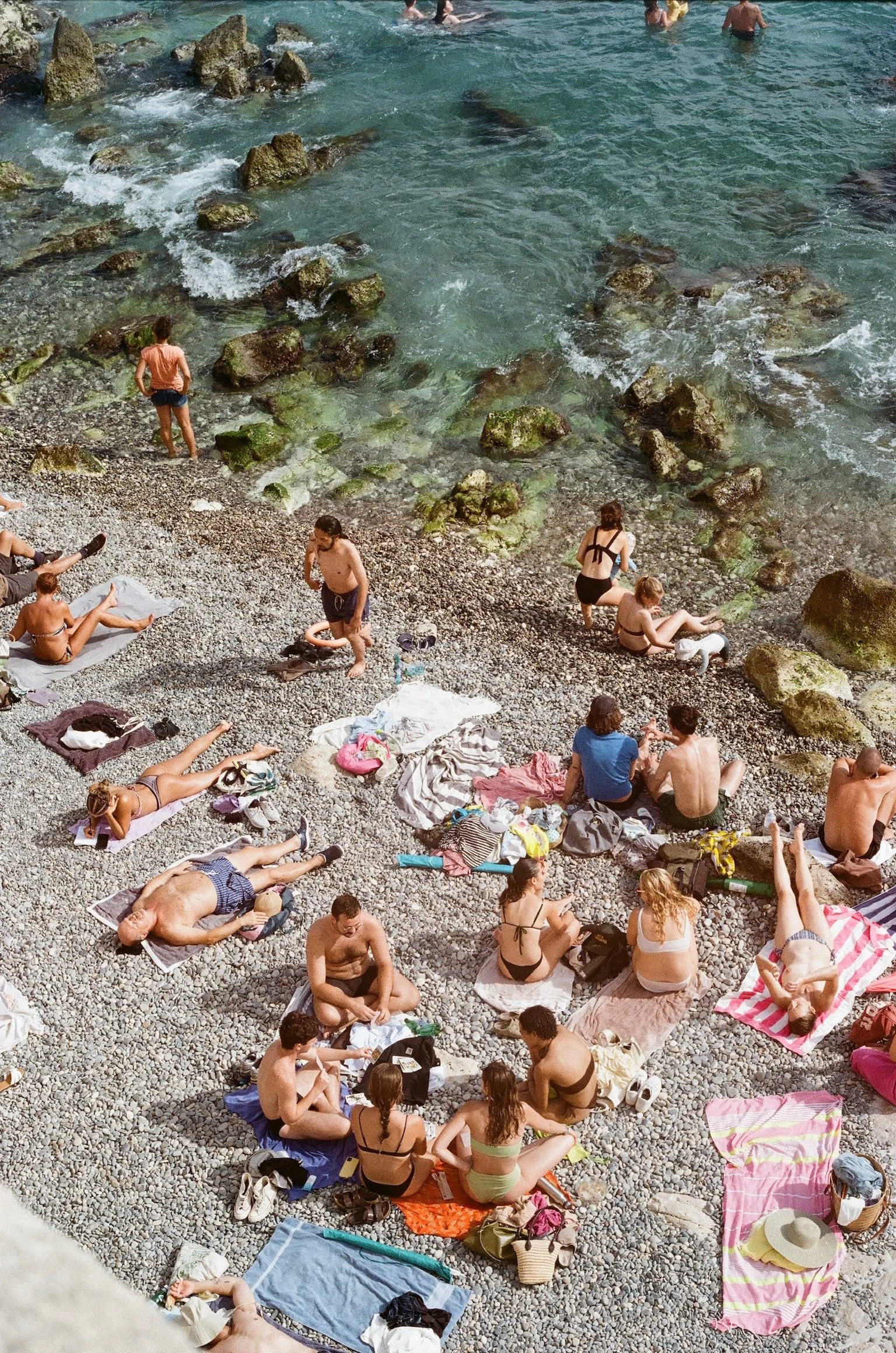 35mm Film, Analogue, Photographer, Reportage, South of France, Documentary, Beach, Sea, Swimming, Bikini