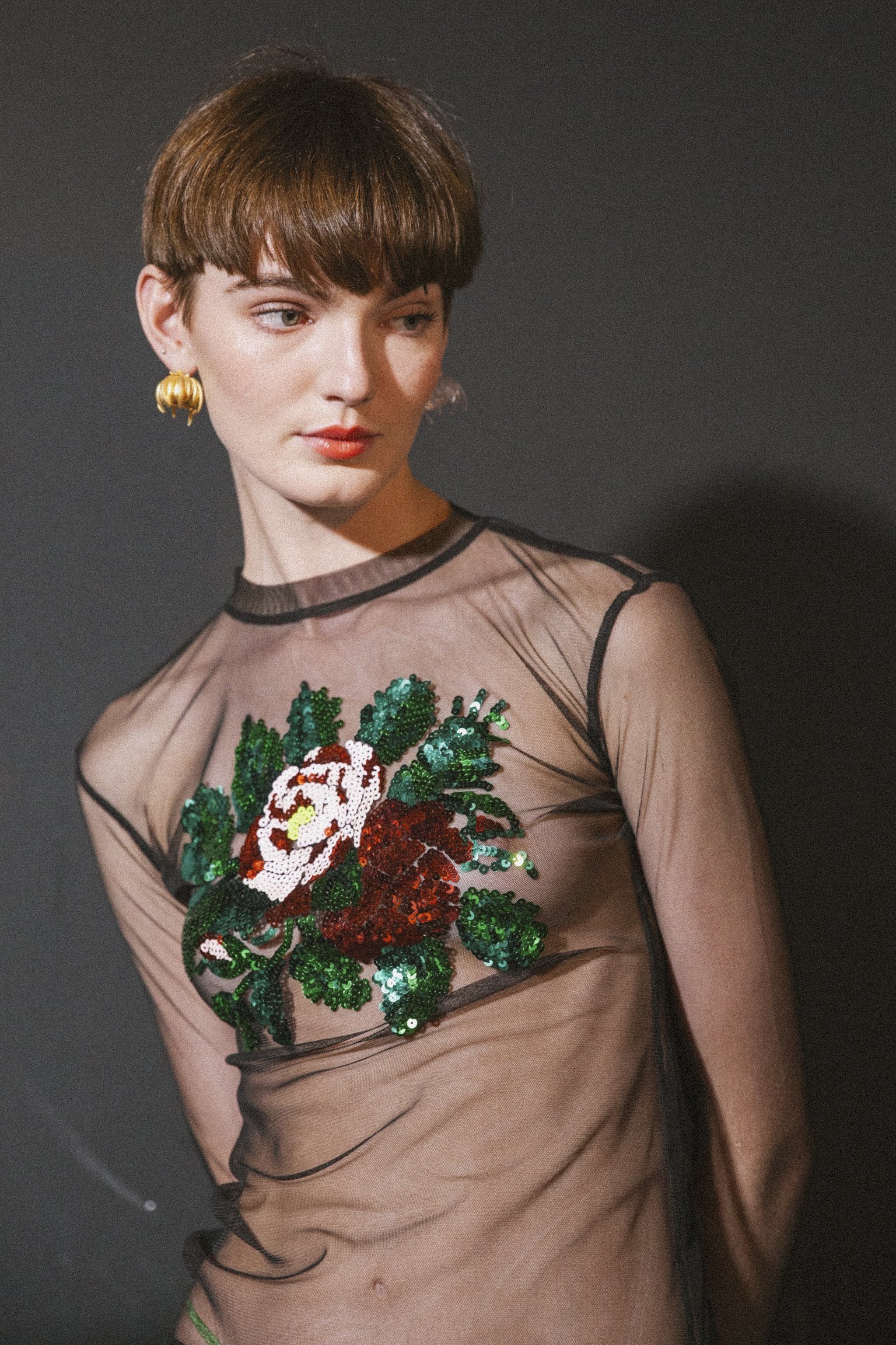 London Fashion Week, Soho, Central London, Yuhan Wang Designer, Backstage, Event Photographer, Model, Flash Photography