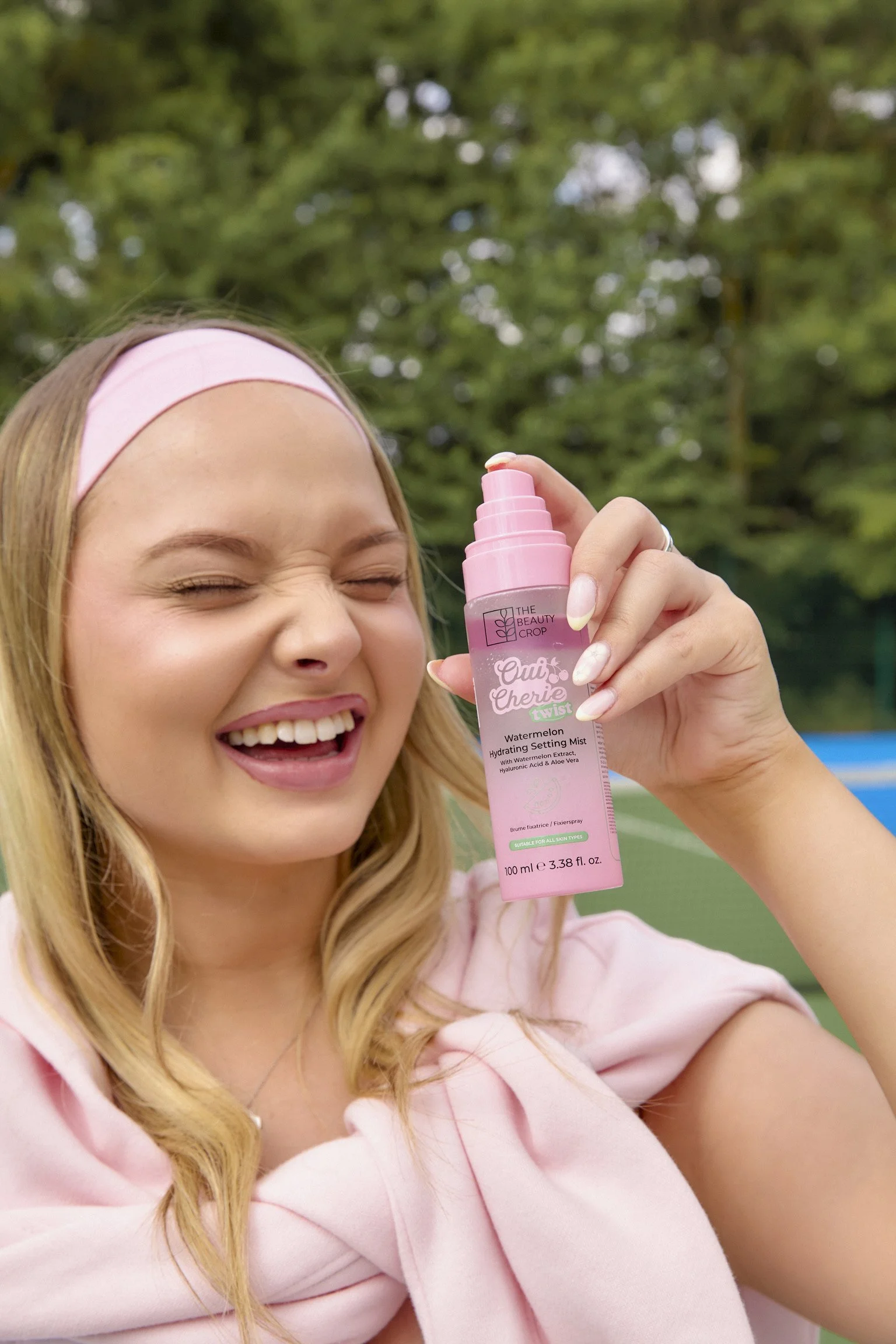 The Beauty Crop, Cosmetics Brand Photography, Product Photography, Tennis court Campaign, Editorial, Padel Court, Makeup Photographer, Creative Shoot