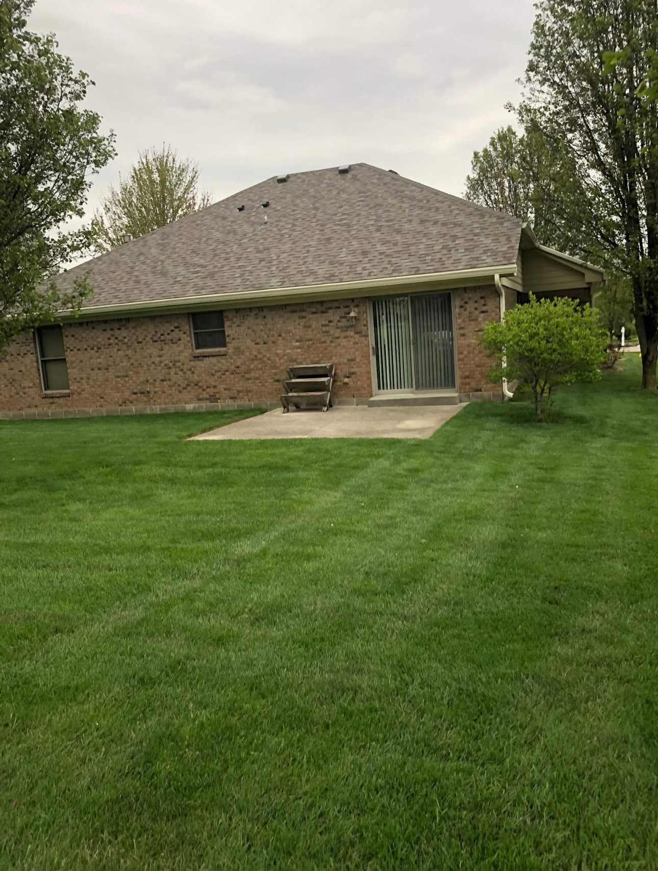 Mason patio cover before