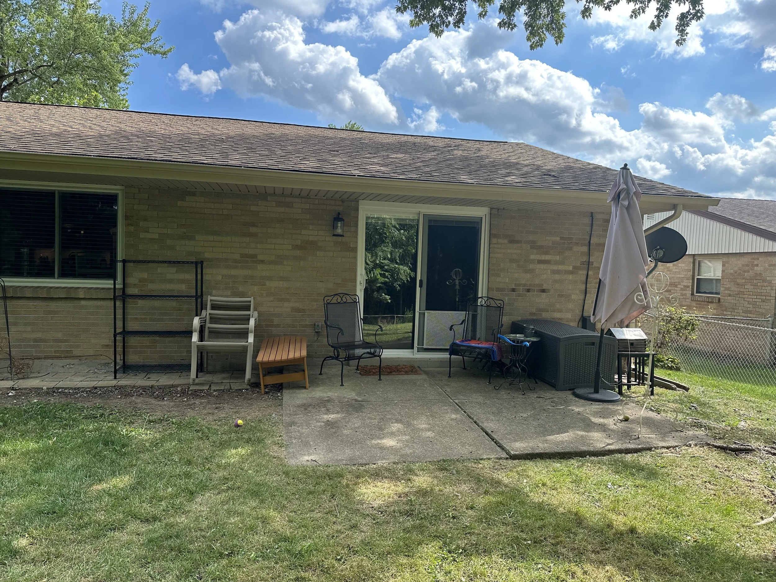 West Chester patio cover addition before