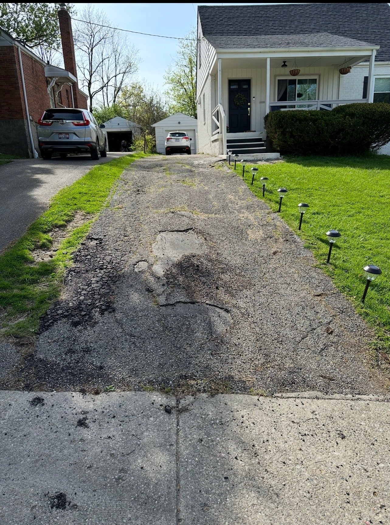 Ohio Valley driveway before