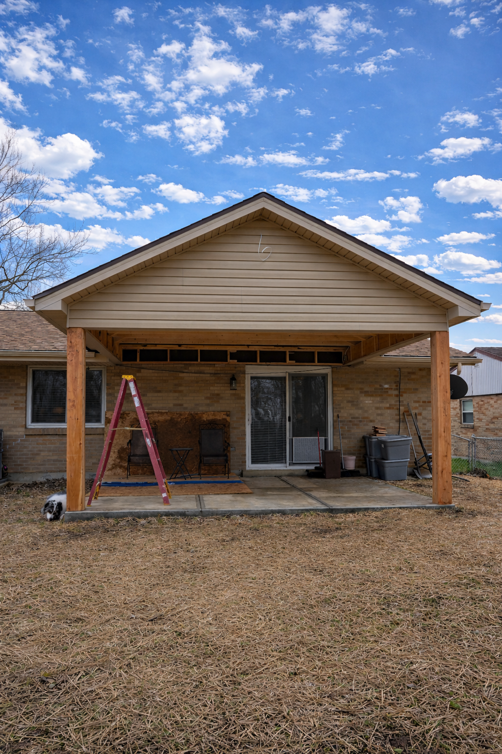 West Chester patio cover addition completion