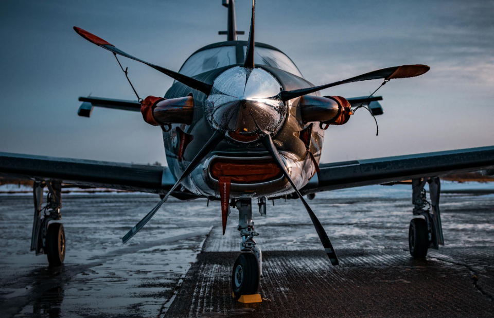 General aviation propeller aircraft in Southern California used for flight training and private aircraft operations