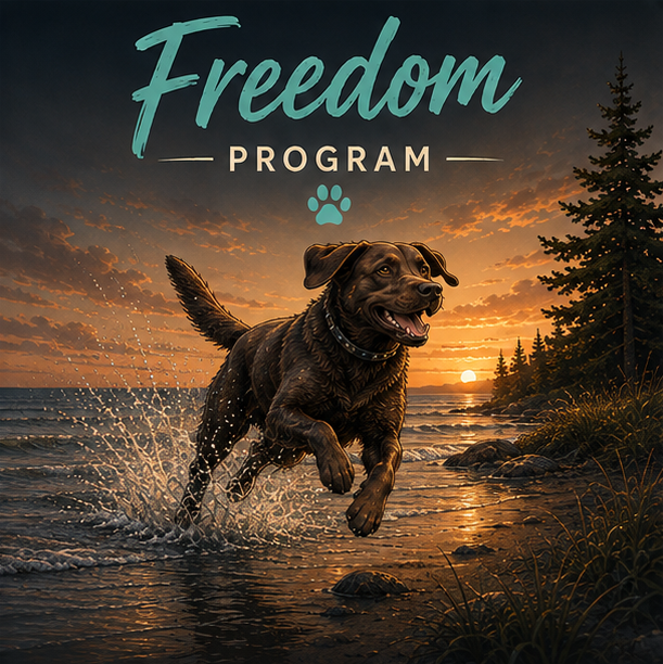 Freedom Program private dog training at East Isle K9 by Sara