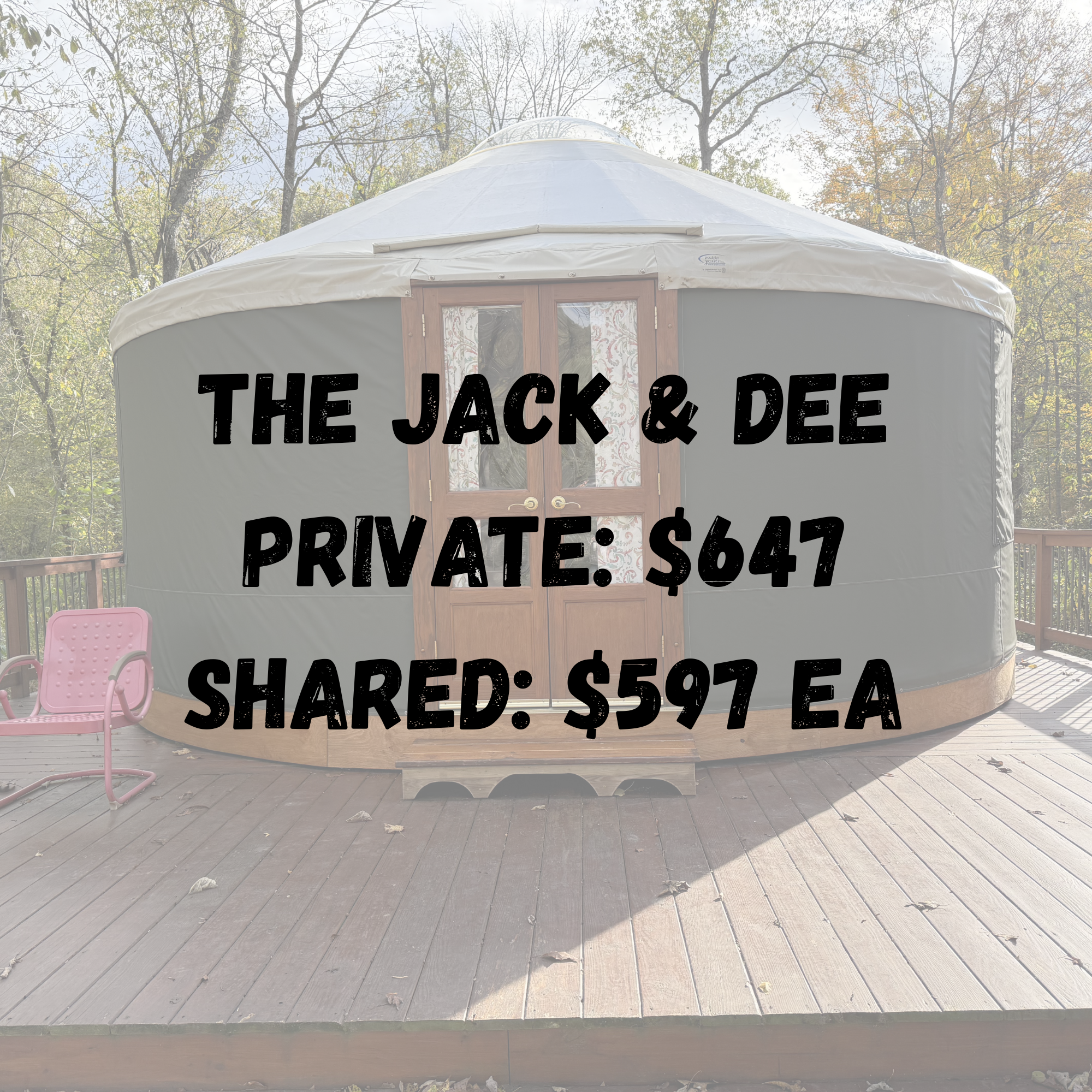 The Jack & Dee Yurt Registration Ticket