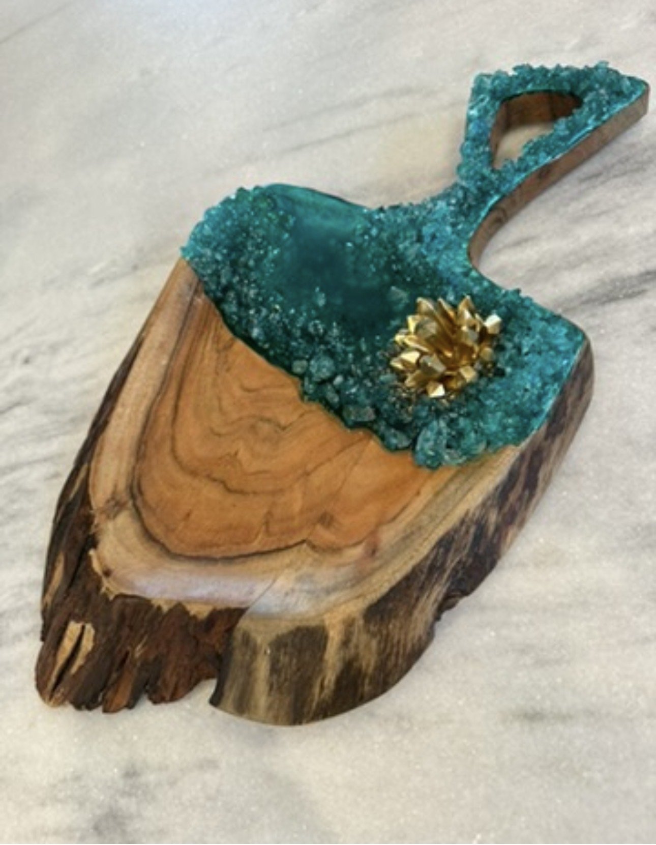Live Edge Acacia Wood Serving Platter
