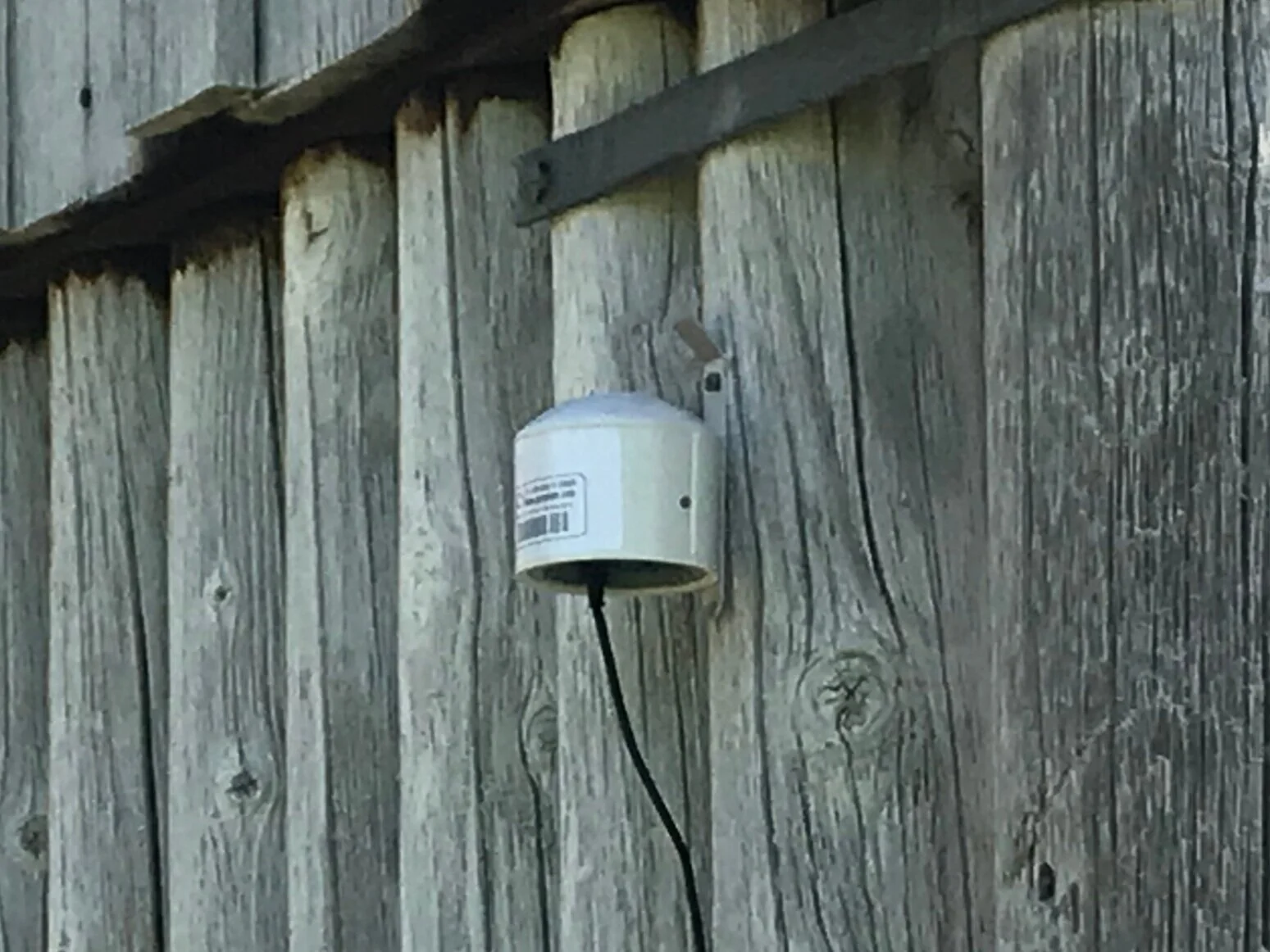 PurpleAir Sensor installed in Omak