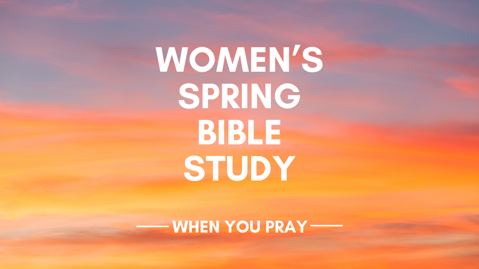 Women's Spring Bible Study