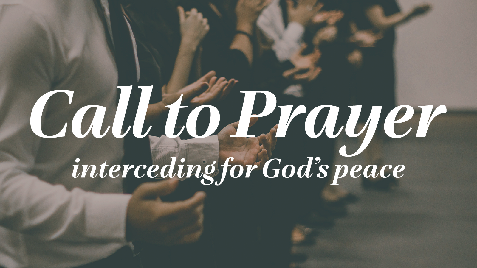 A Call to Prayer