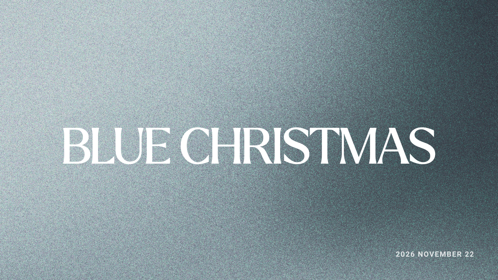 Blue Christmas Service