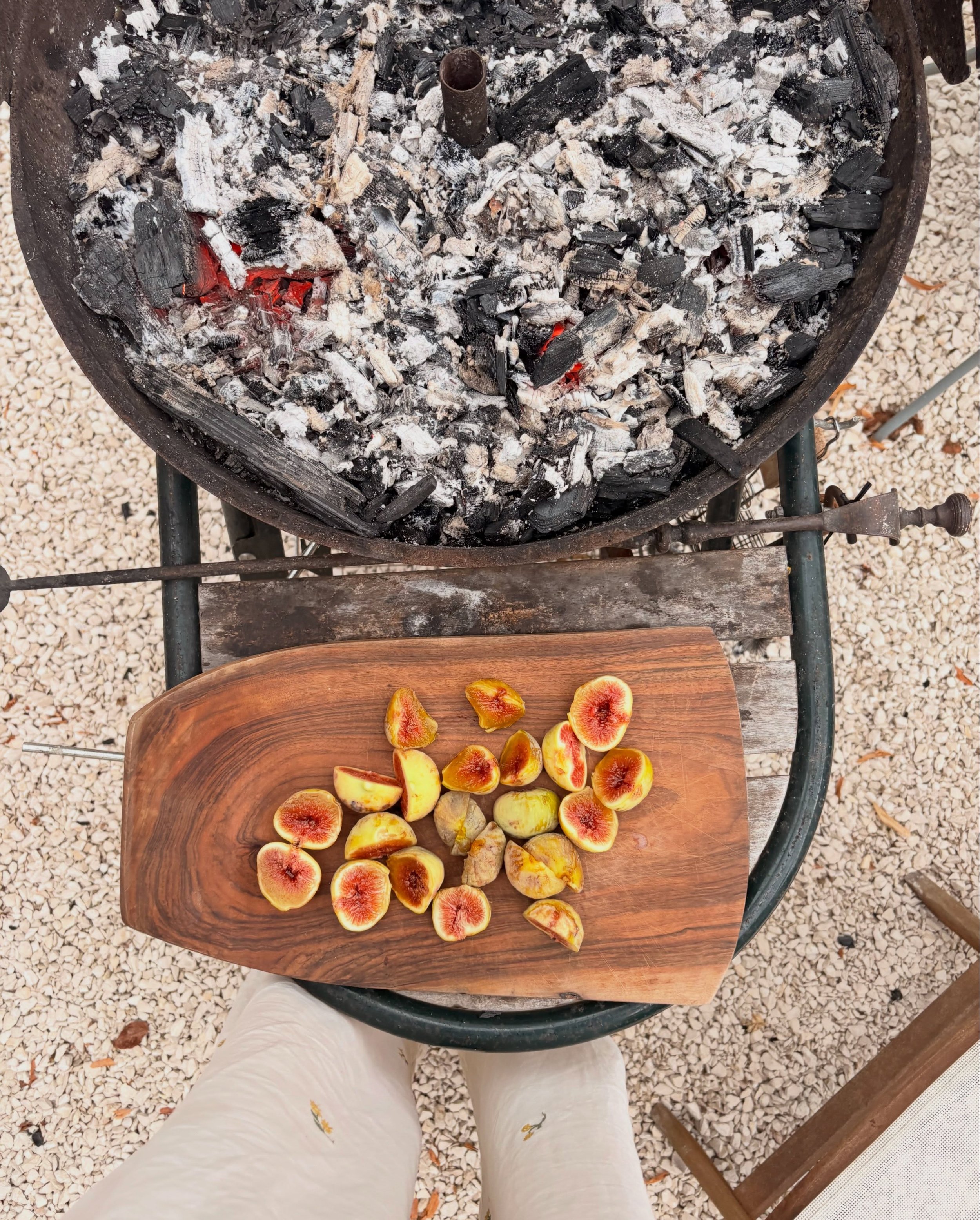 Feminine comfort food seems to be my zone of genius, so I&rsquo;m running with it. We all need more comfort in our lives. This was a peak cooking experience last week in France with a storm brewing overhead and a gentle rain coming down. The sizzling