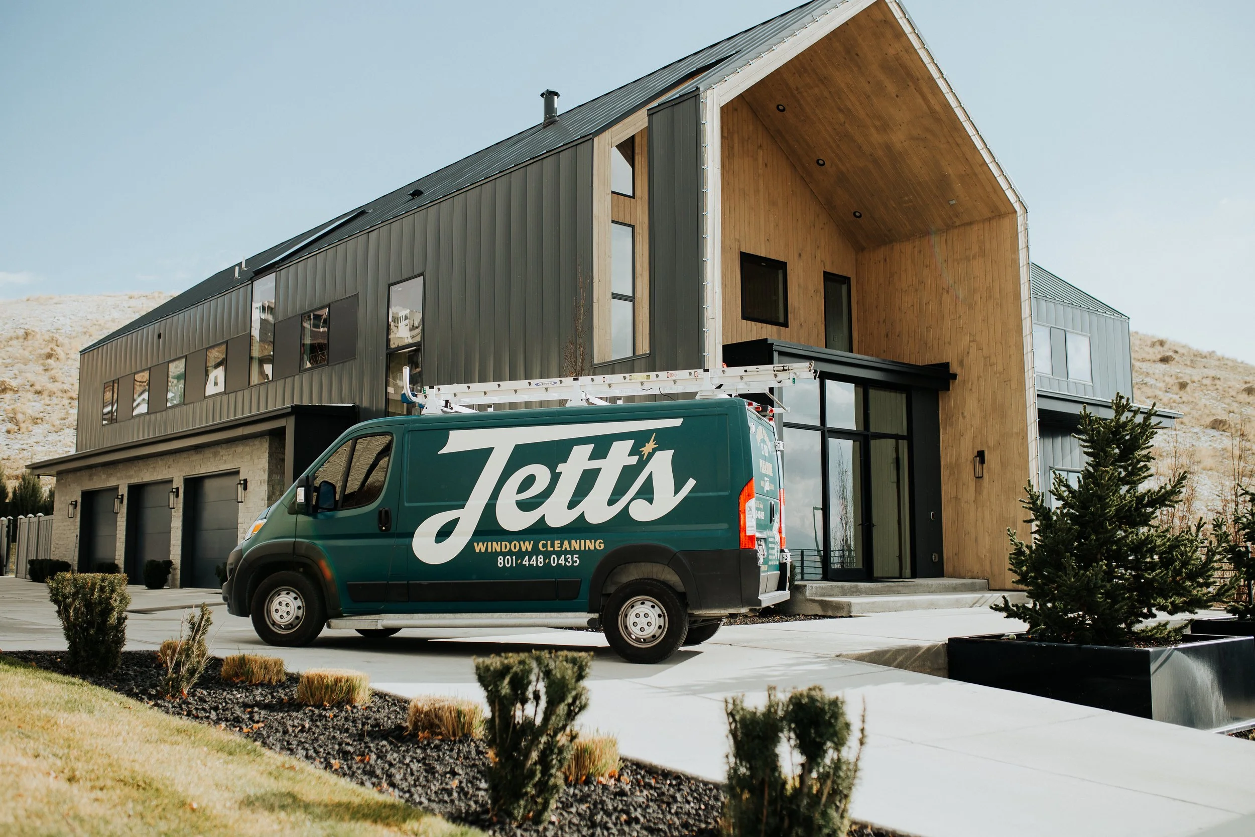 A client's work van in Utah that we professionally added a commercial wrap to