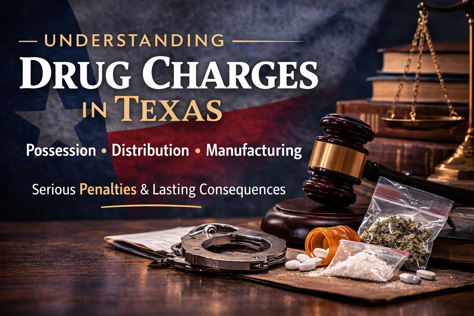 Drug charges Texas possession distribution manufacturing defense attorney East Texas