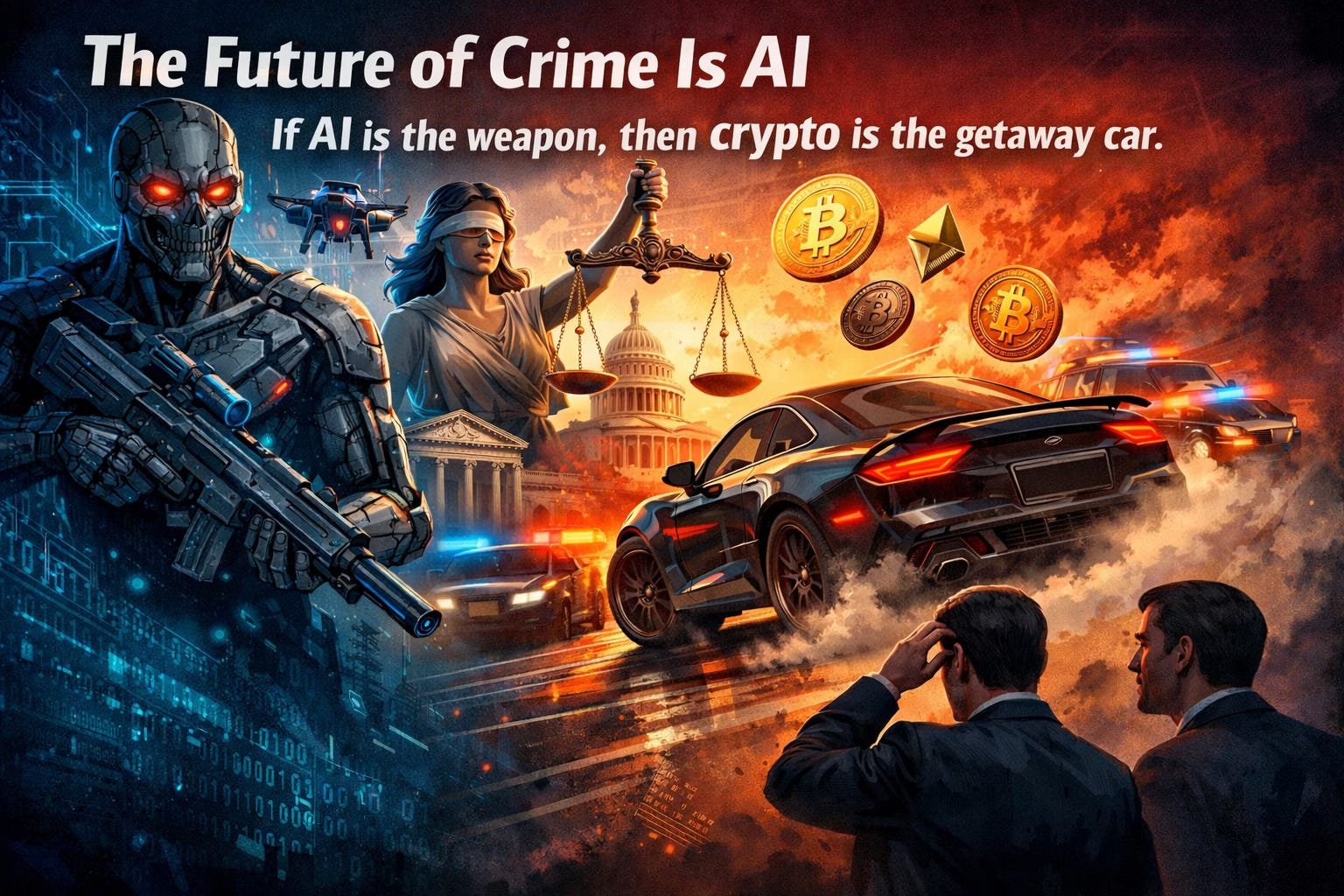 The Future of Crime Is AI: If AI is the weapon, then crypto is the getaway car.
