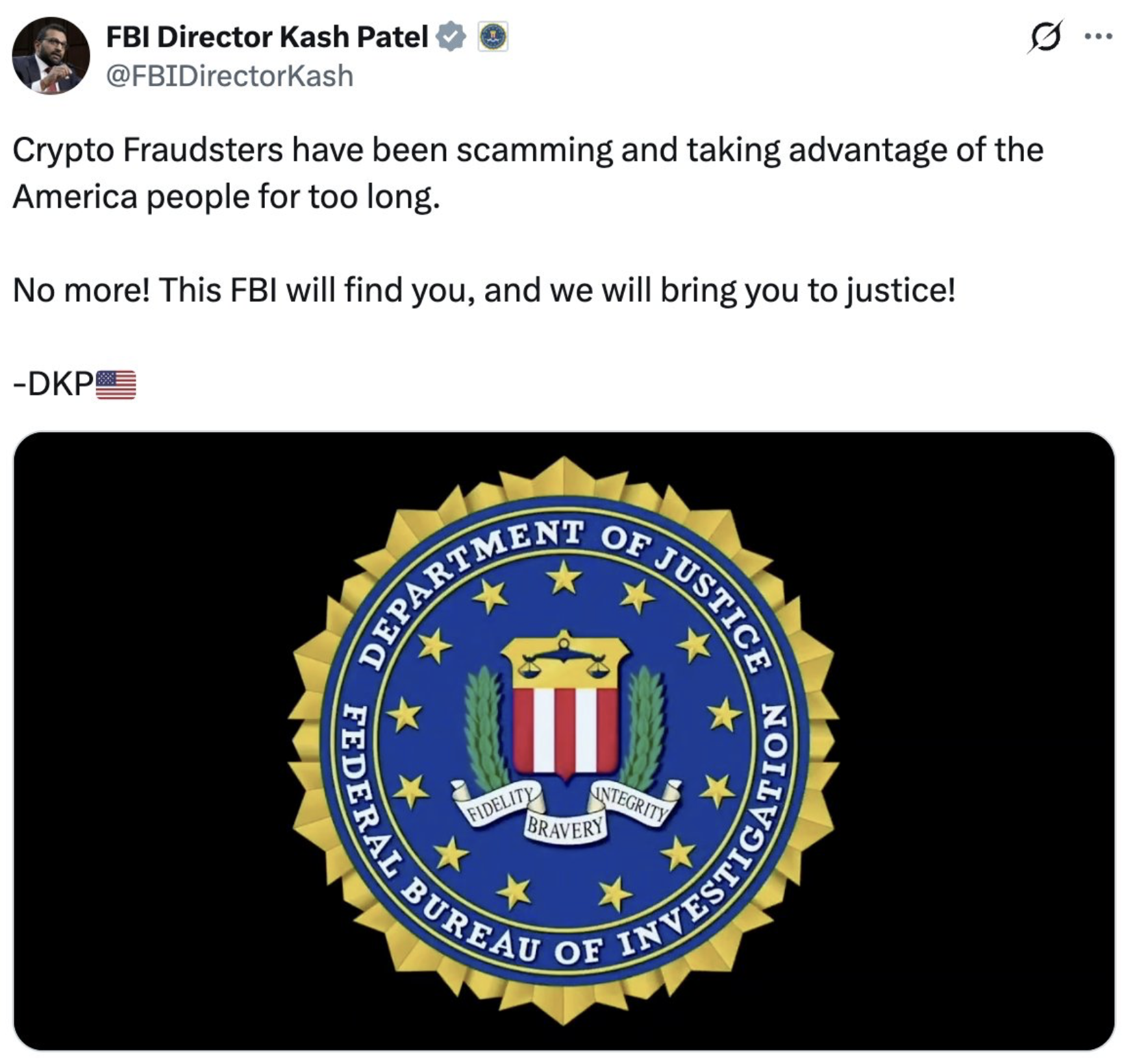 Kash Patel Says the FBI Is Coming for Crypto Fraud. Here's What the Defense Sees.