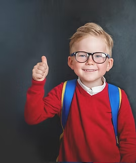 Educational Planning child with thumbs up