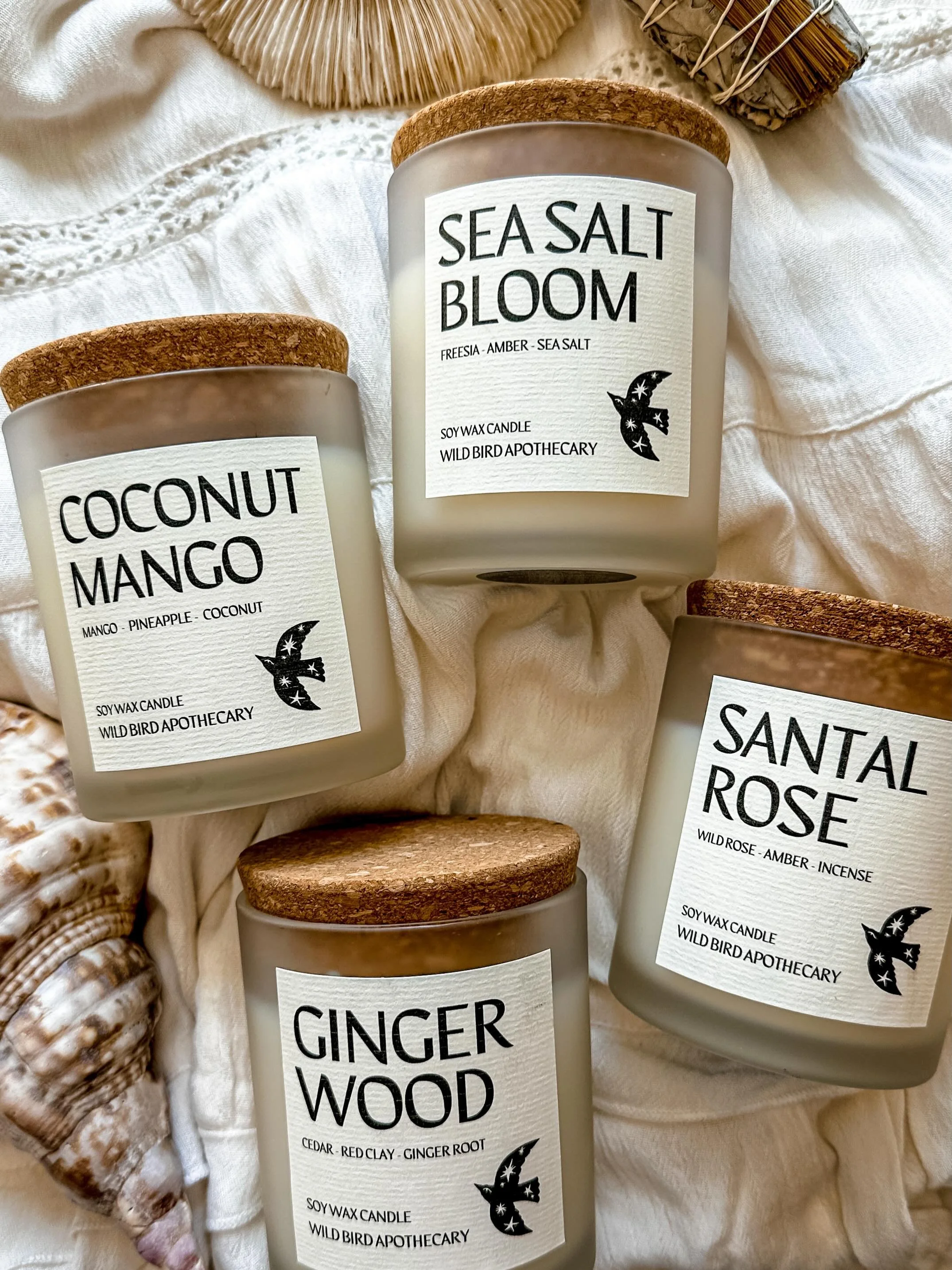 We are offering limited edition candles in beautiful summer vessels for a short time online and locally at @make_local_habit  for now. These jars look like sea glass and the heavy cork tops are so lovely and beachy.

FYI, these are a little bigger th