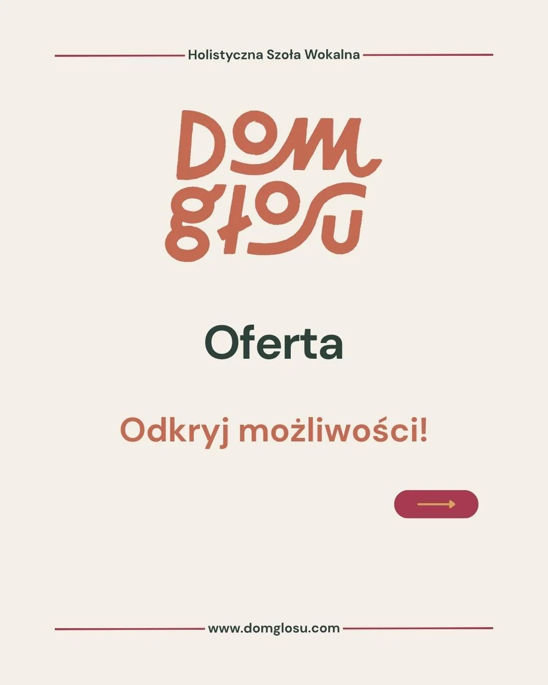 Odkryj możliwości jakie oferuje Dom Głosu 🌿

Śpiew? Pianino? A może wolisz lekcje online?
Tutaj znajdziesz wszystko!

Masz pytania?
Śmiało, skontaktuj się ze mną! ✉️

Więcej informacji na stronie internetowej 
🔗 w bio 

~ emisja głosu ~ lekcje śpie