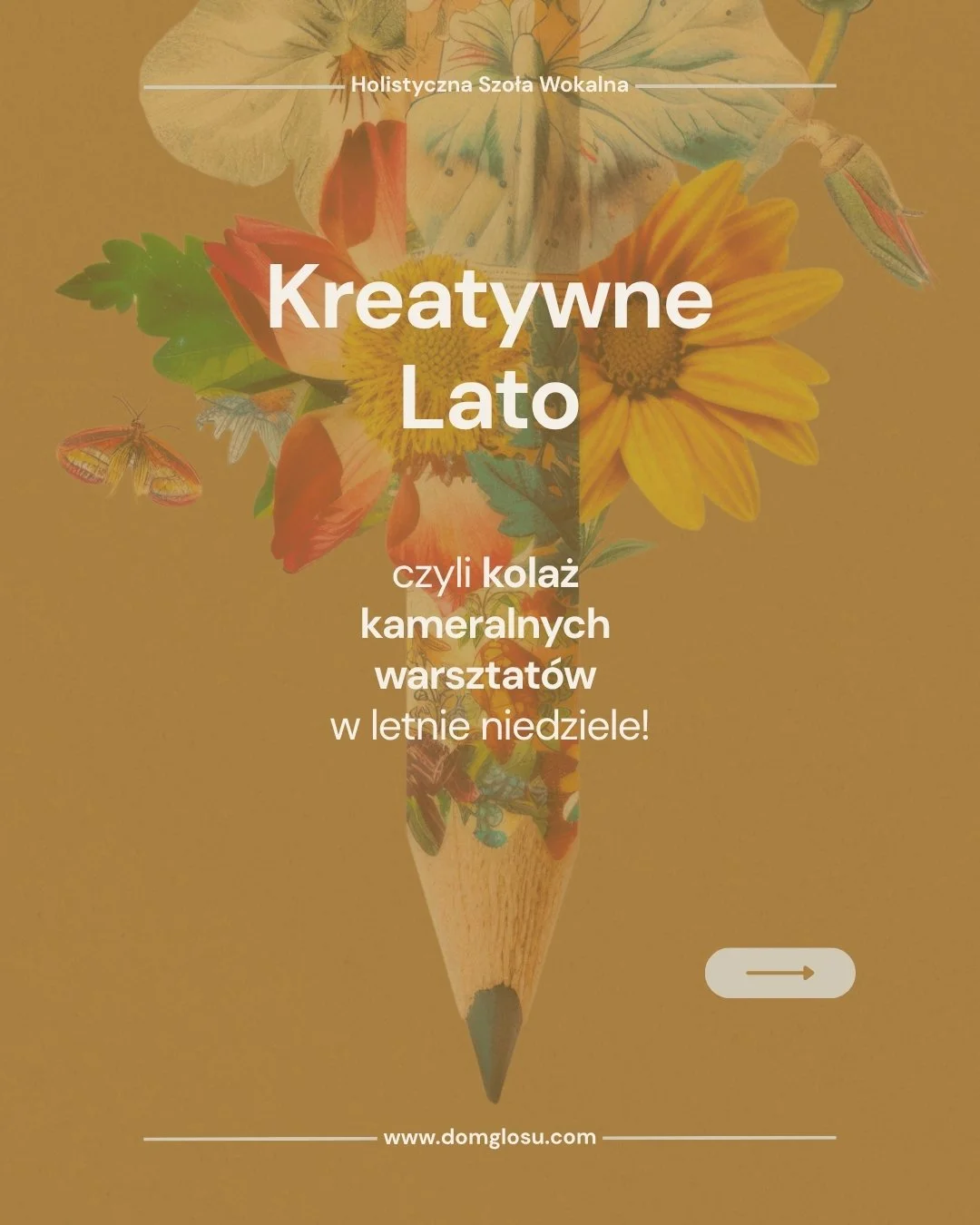 ☀️ Oto rozkład jazdy na lato! ☀️

Zapraszam Cię serdecznie na kolaż kameralnych, niedzielnych warsztat&oacute;w, pełnych kreatywności i aktywnego odpoczynku!

W mojej pracowni jest miejsce na więcej! Od powrotu do korzeni, przez kreatywne pisanie, aż