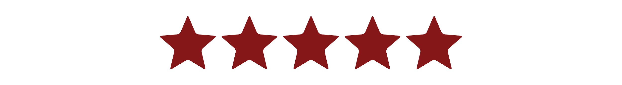 Five stars indicating a five-star rating.