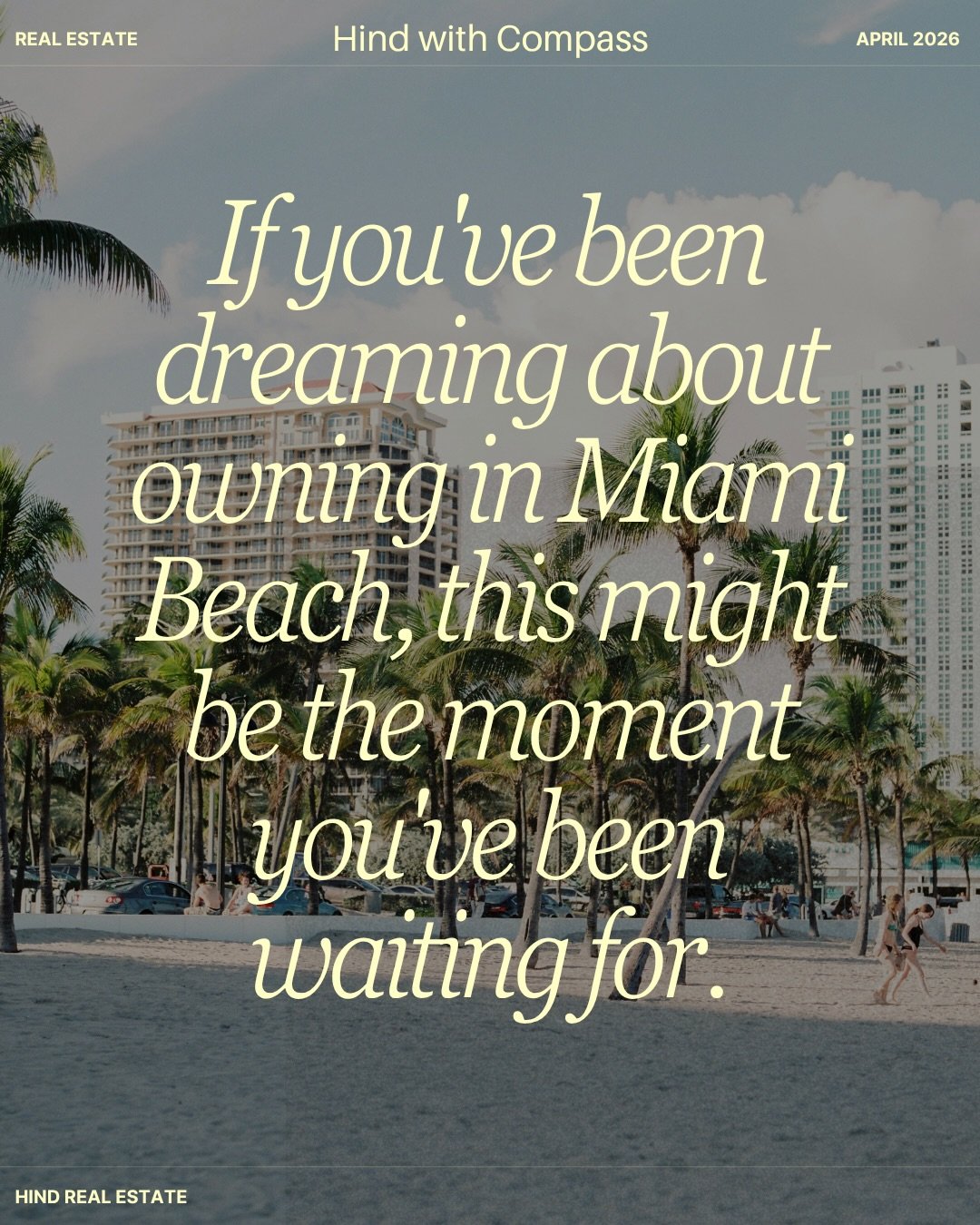 What&rsquo;s happening in the Miami Beach Real Estate market in April 2026. 

DM me the word &ldquo;buyer&rdquo; to begin your search journey or just to get in touch 😊

Data from the MLS 

#miamibeach #realestate
