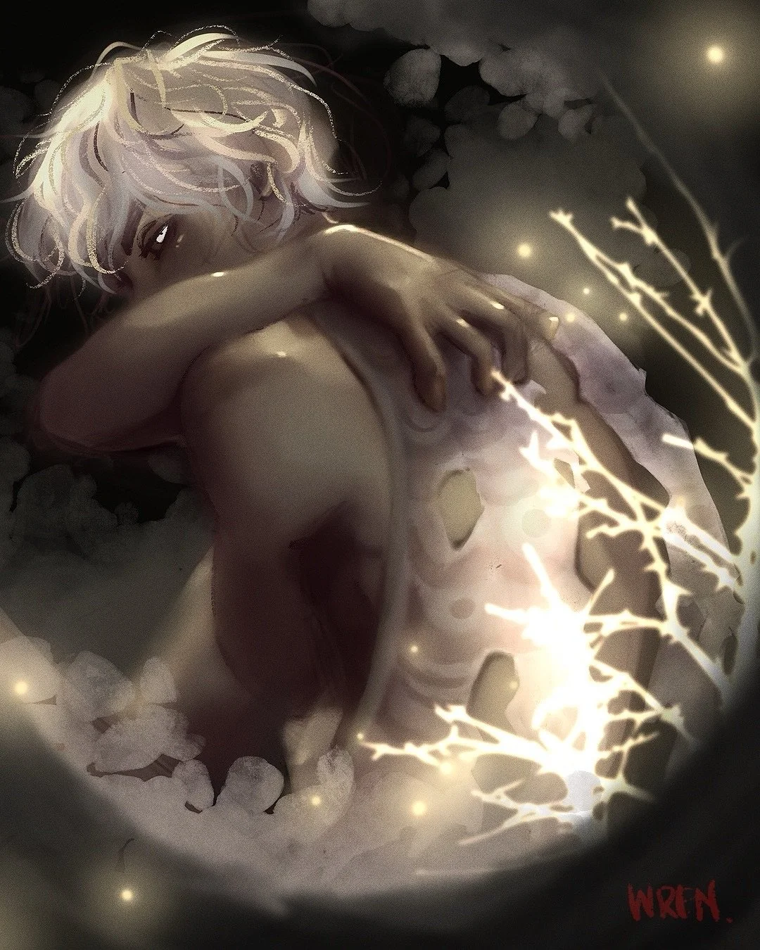 this was supposed to be a sketch with really simple coloring, but i got carried away...

i&rsquo;ve been thinking about leander a lot lately, as i often do when i&rsquo;m in my feelings. it&rsquo;s really weird remembering that only a year ago today 