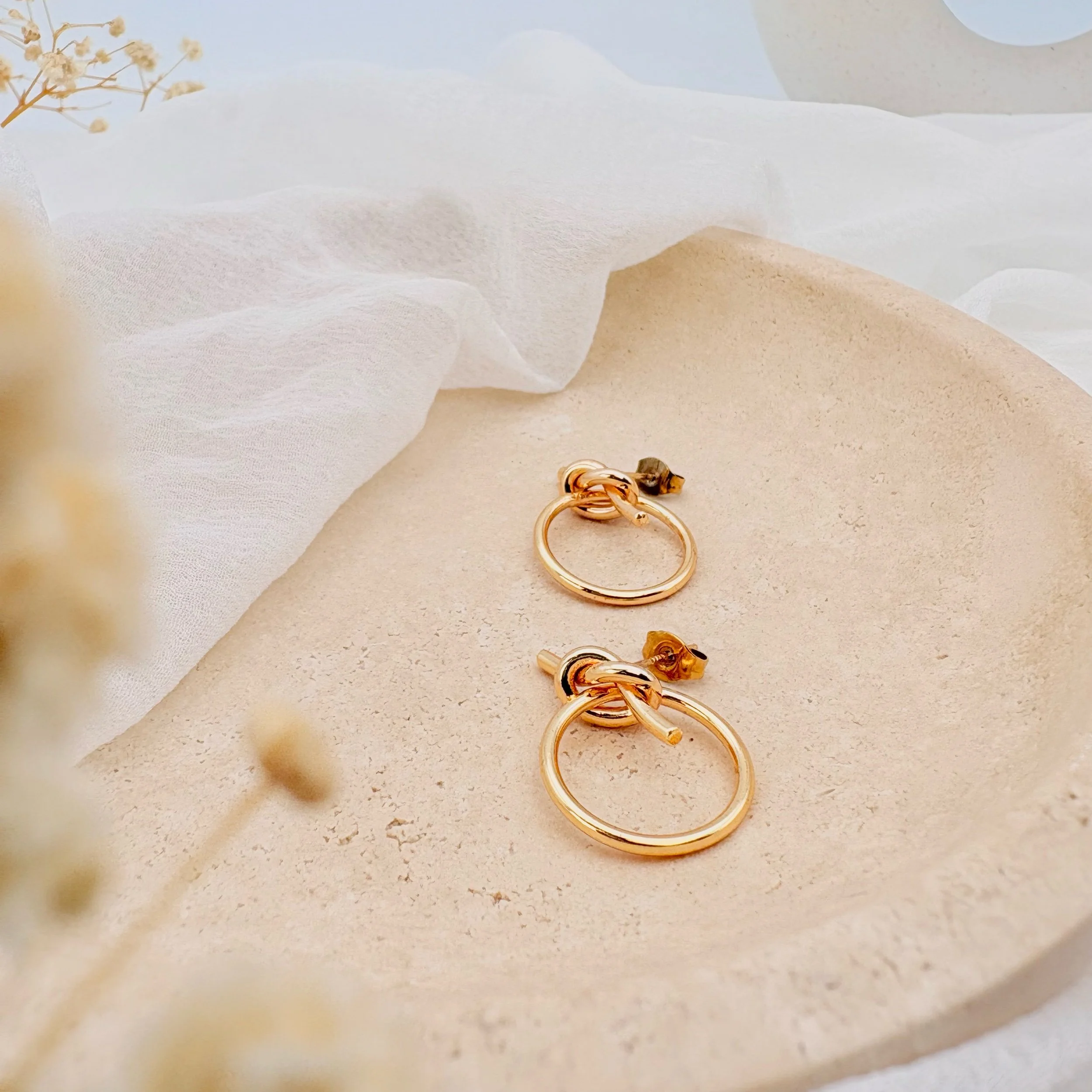 Knotted Stud Earrings