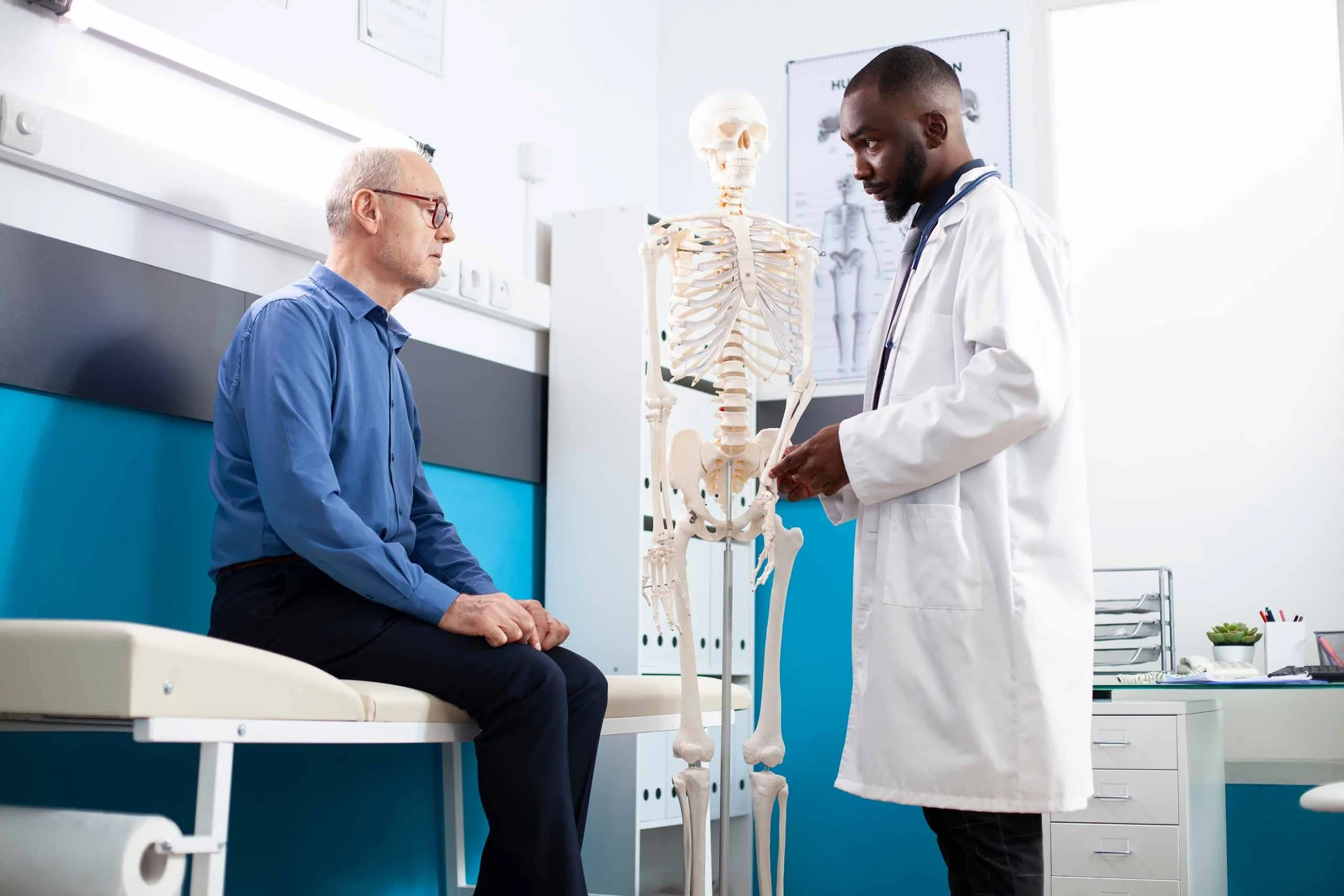 A doctor and a patient