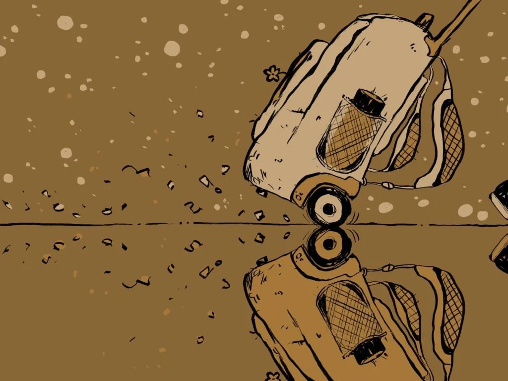 Braided Essay: FallOut  (Rumpus original art by Eva Azenaro Acero)