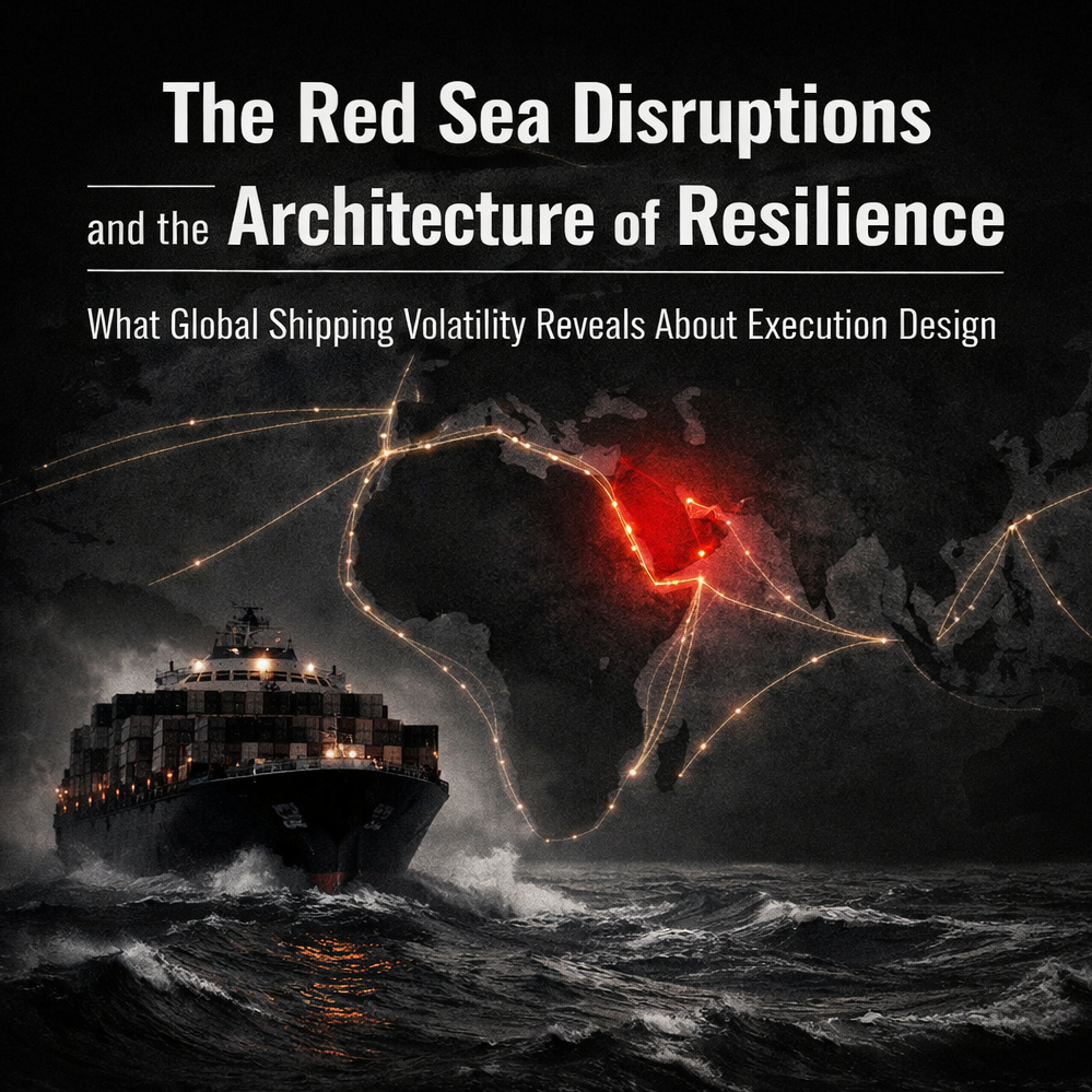 The Red Sea Disruptions and the Architecture of Resilience: What Global Shipping Volatility Reveals About Execution Design