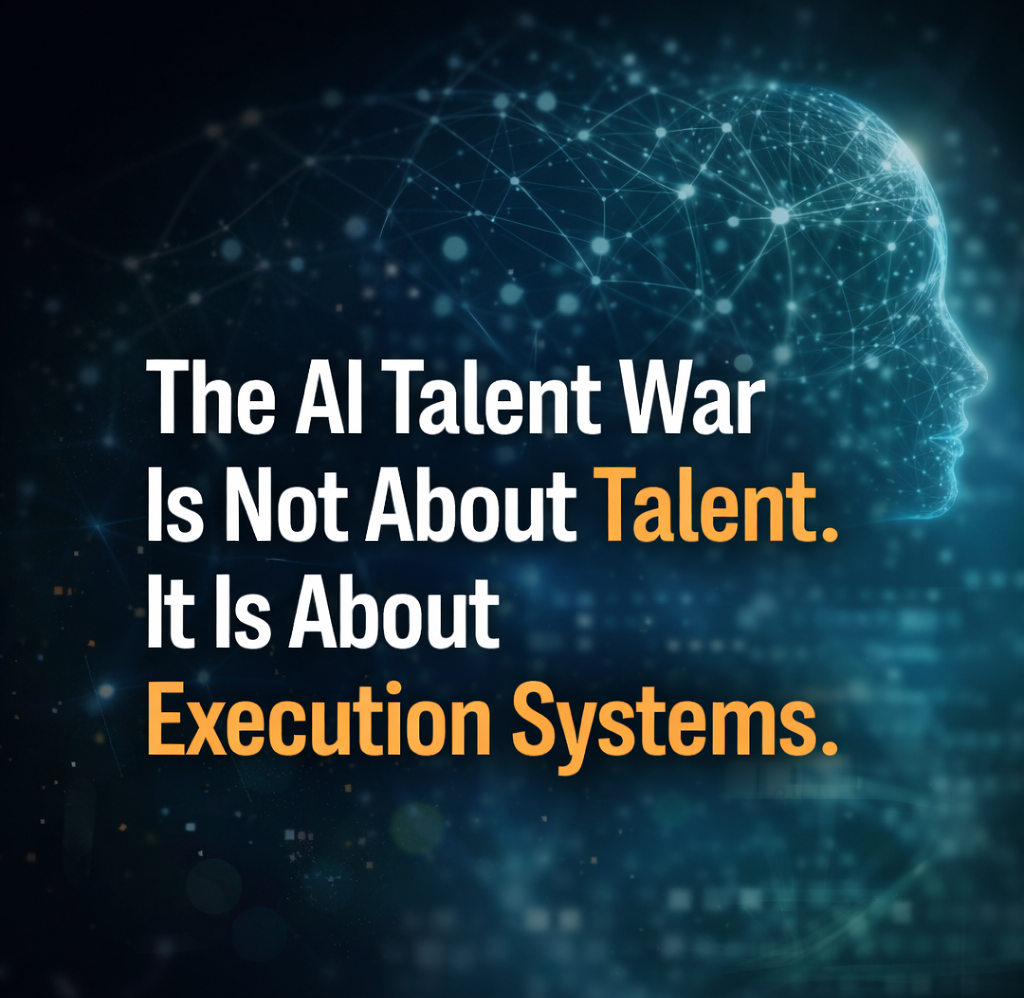 The AI Talent War Is Not About Talent. It Is About Execution Systems.