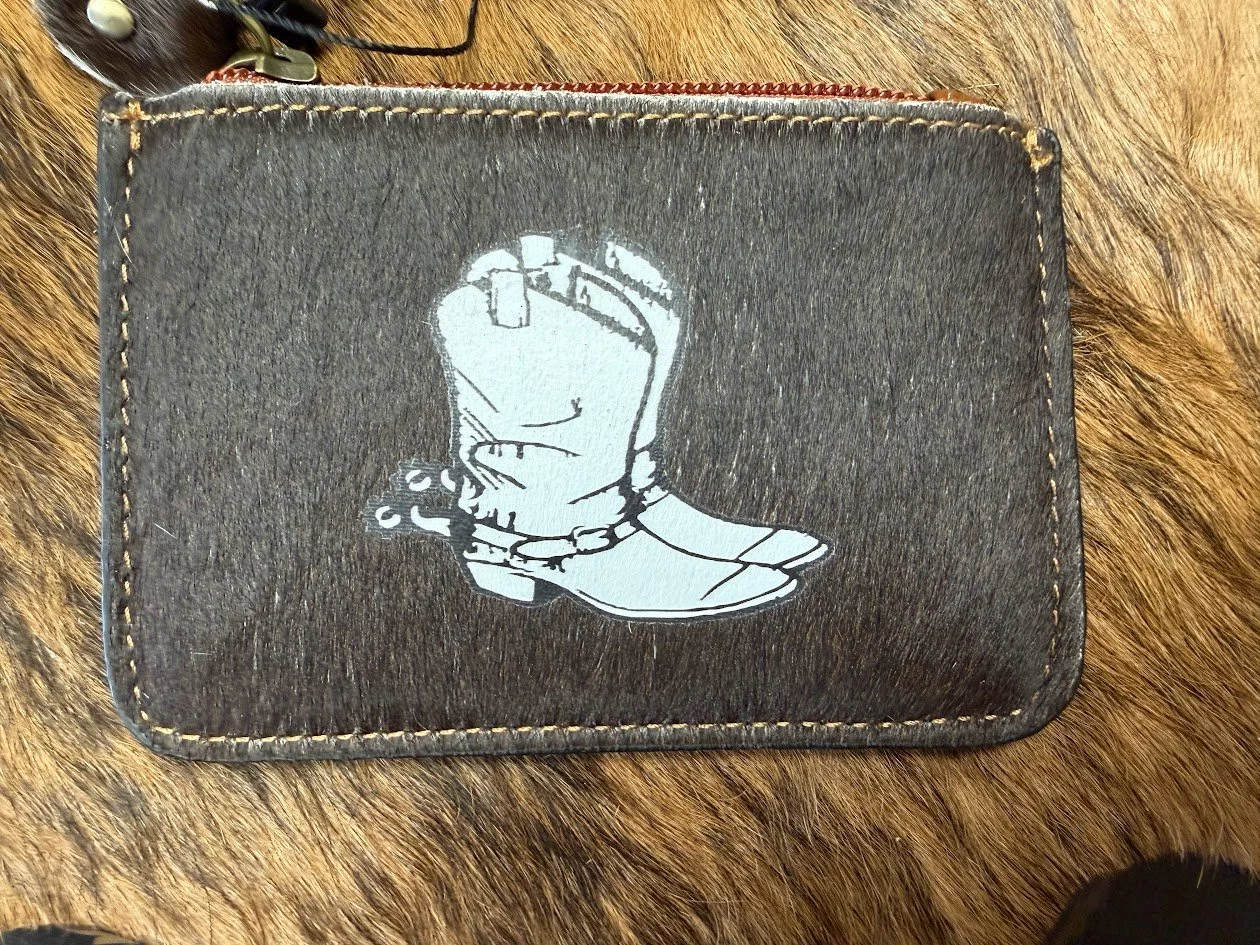 Boot Cowhide Coin Pouch