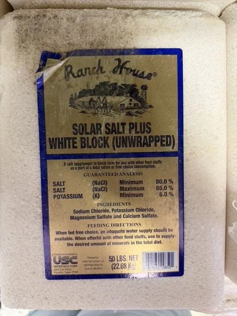 White Salt Block - 50lb Vendor : Hi-Pro / Trouw Nutrition North America