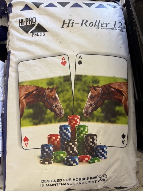 Hi-Roller 12% Pelleted Horse Feed 50lb Vendor : Hi-Pro / Trouw Nutrition North America