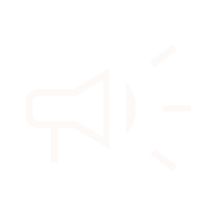 Icon of a loudspeaker emitting sound waves.