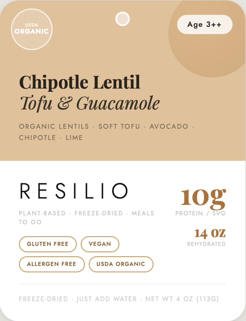 Chipotle Lentil Tofu and Guacamole