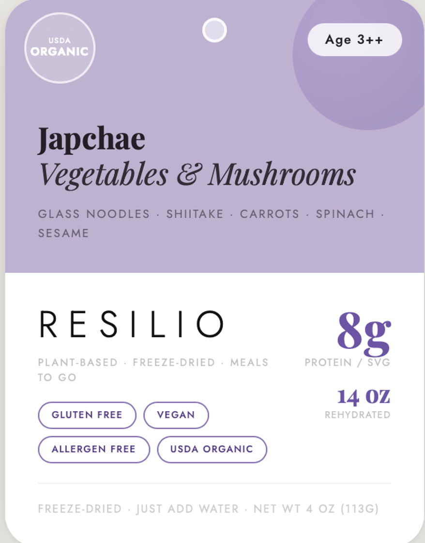Japchae Vegetables & Mushrooms
