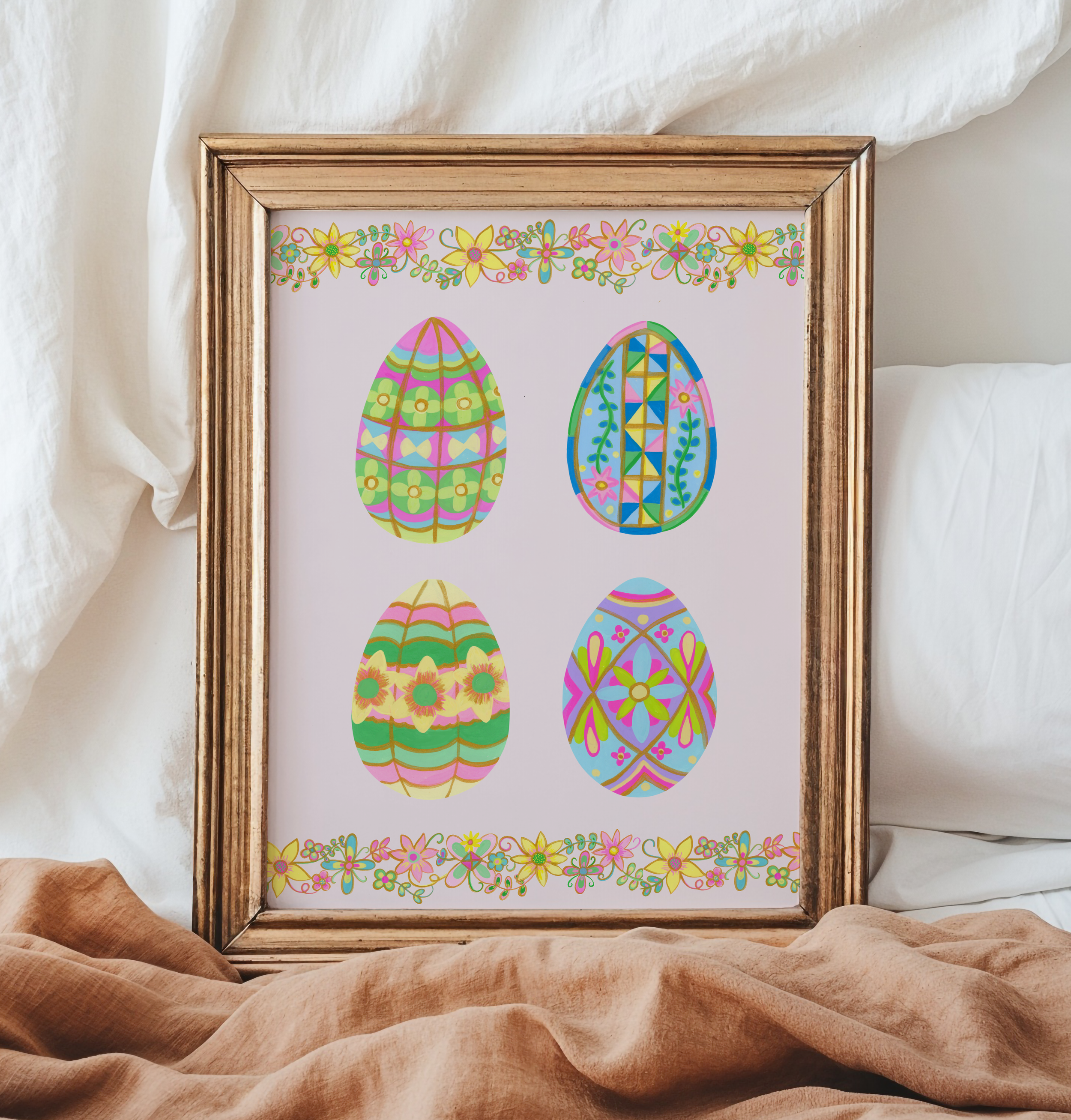 Fancy Easter Egg Art Print