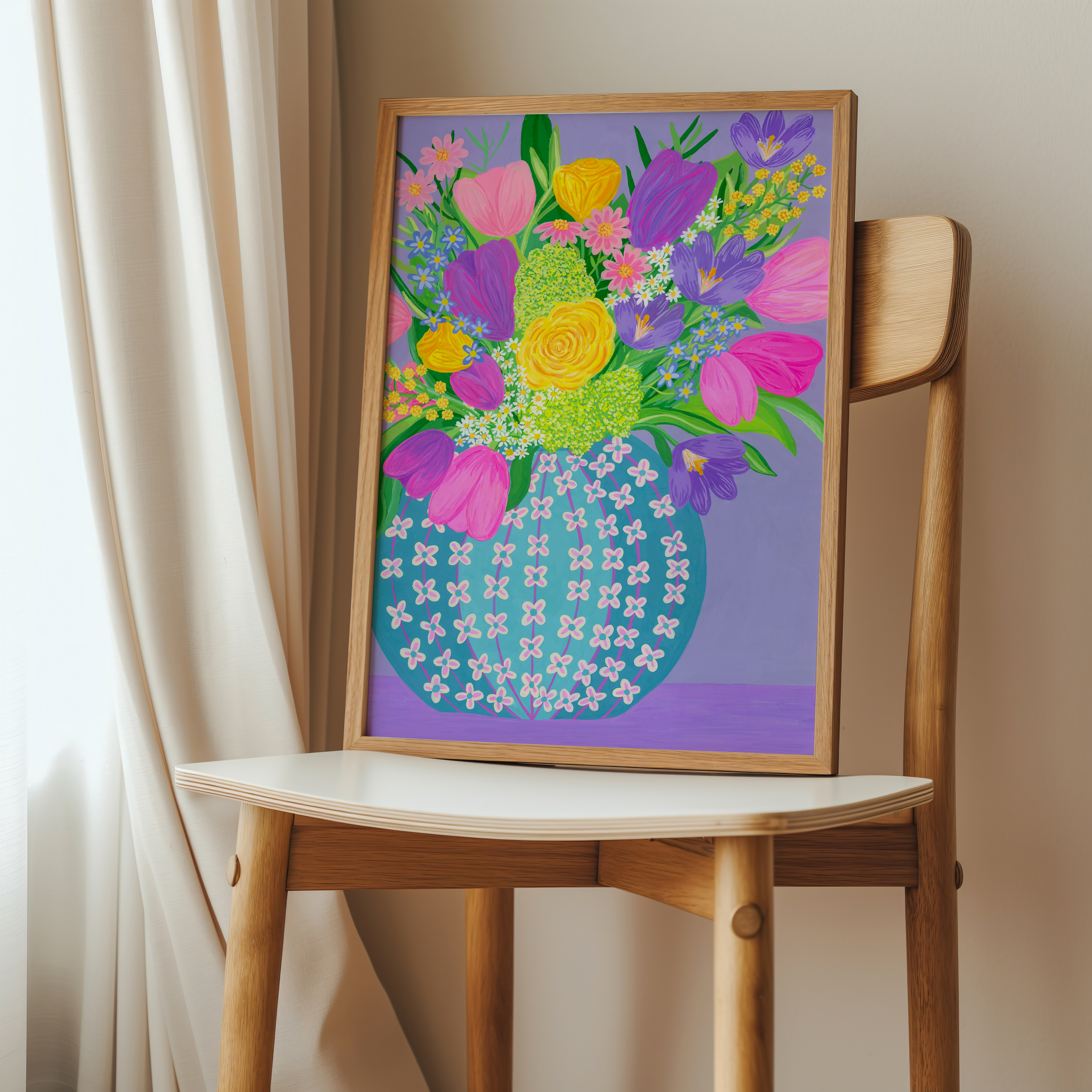 Vibrant Spring Bouquet Art Print