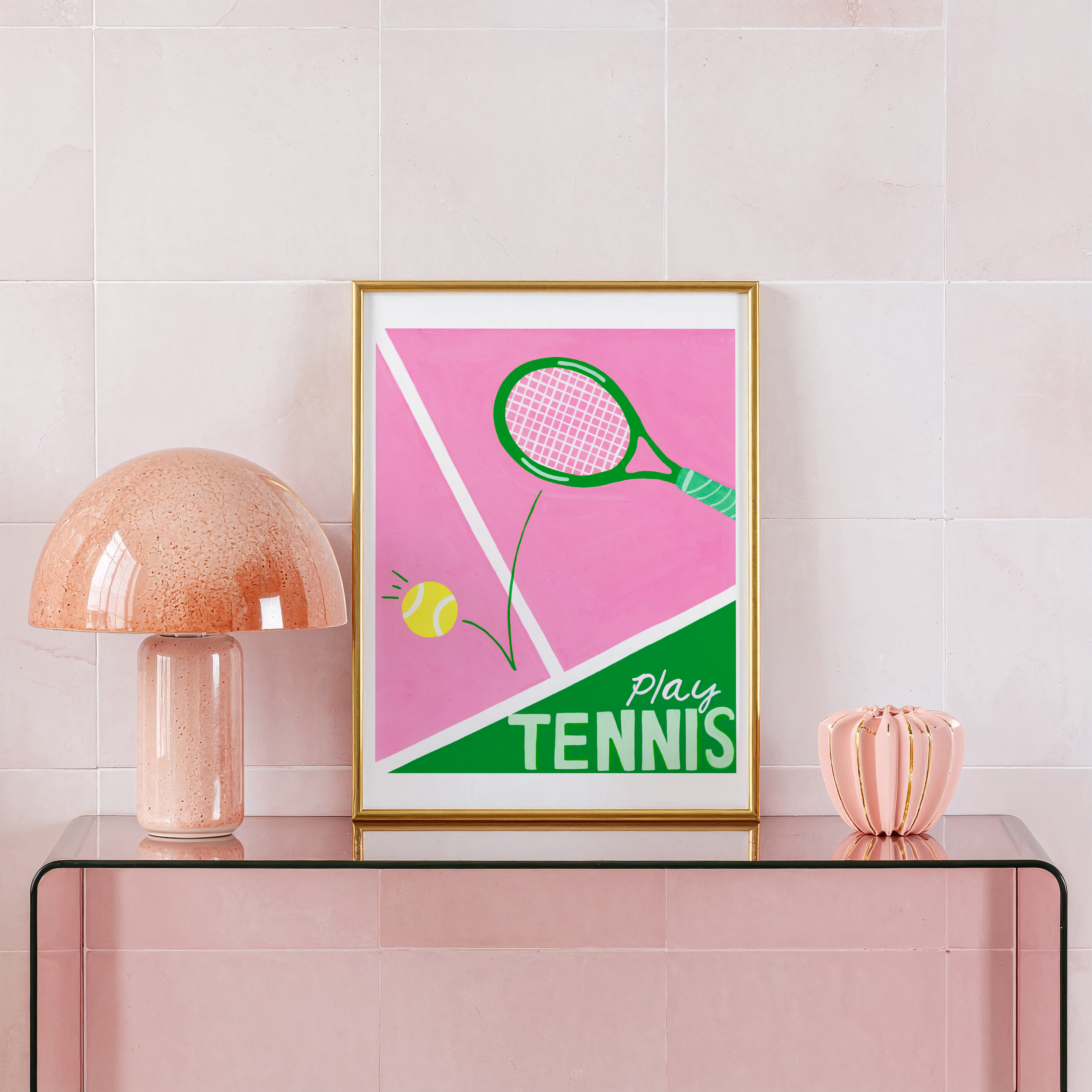 PLAY TENNIS Art Print