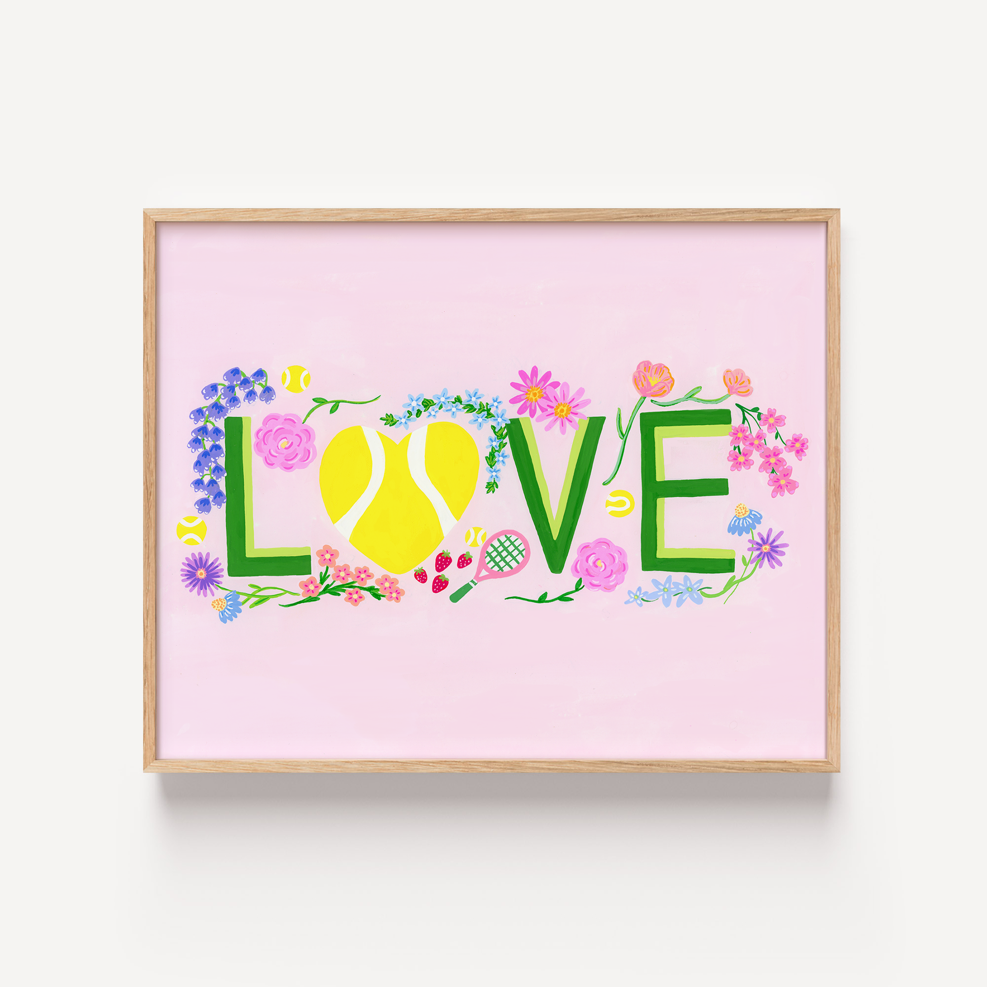 LOVE Tennis Art Print