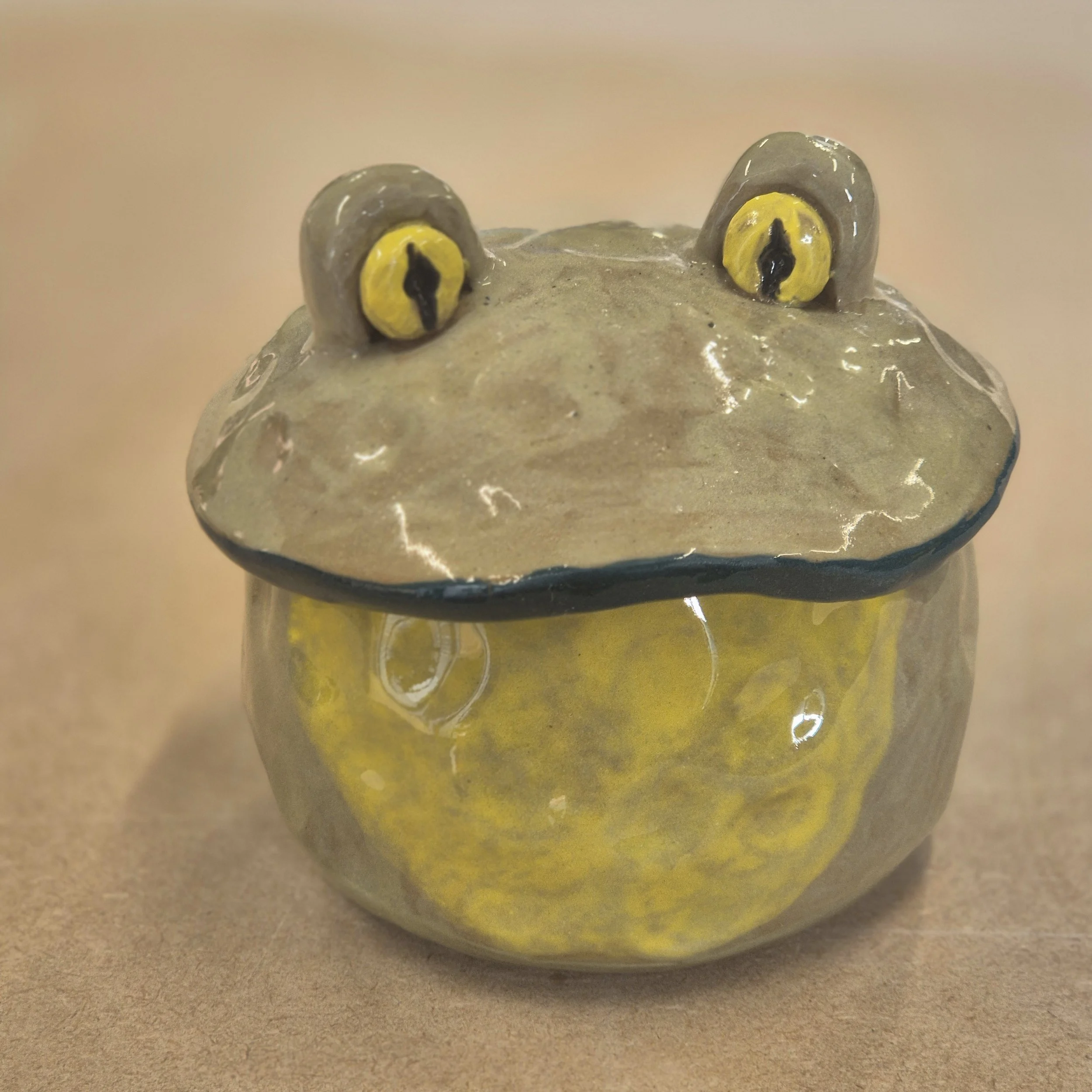 15 JUL WED Pottery Kids Frog Pots
