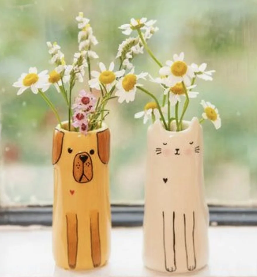 13 JUL MON Pottery Mini Vases